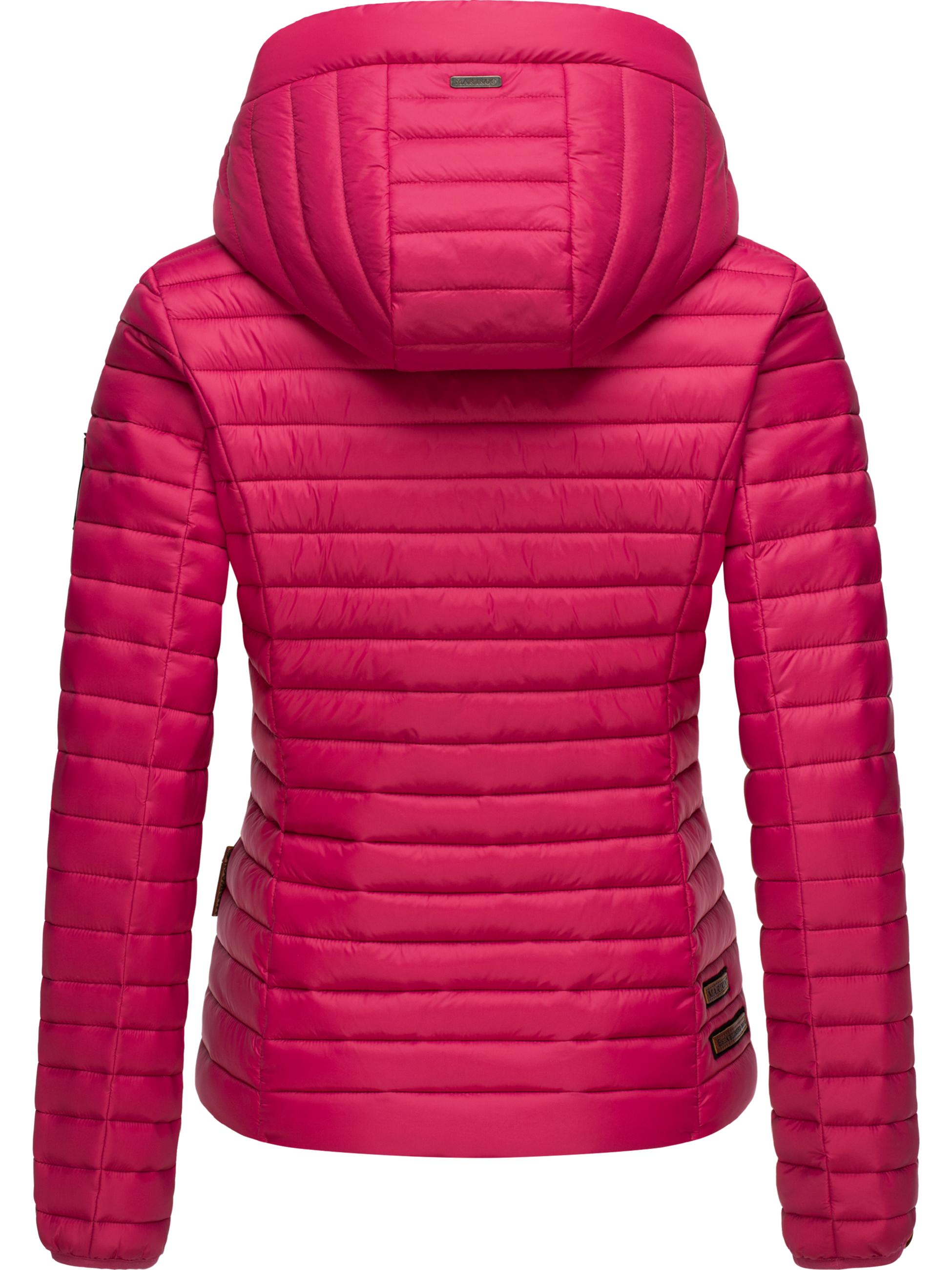 Leichte Steppjacke mit Kapuze "Löwenbaby" Fuchsia