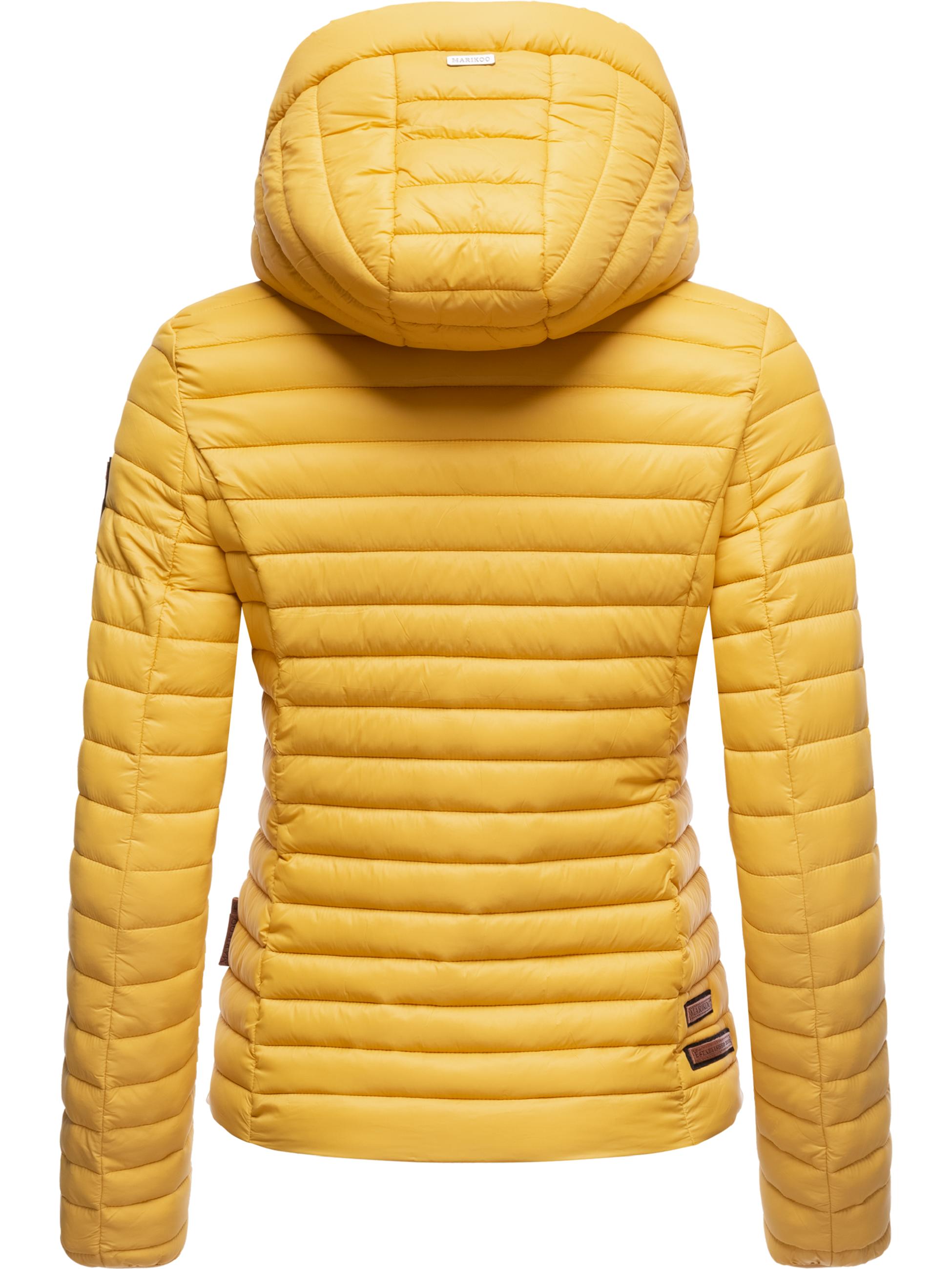 Leichte Steppjacke mit Kapuze "Löwenbaby" Gelb