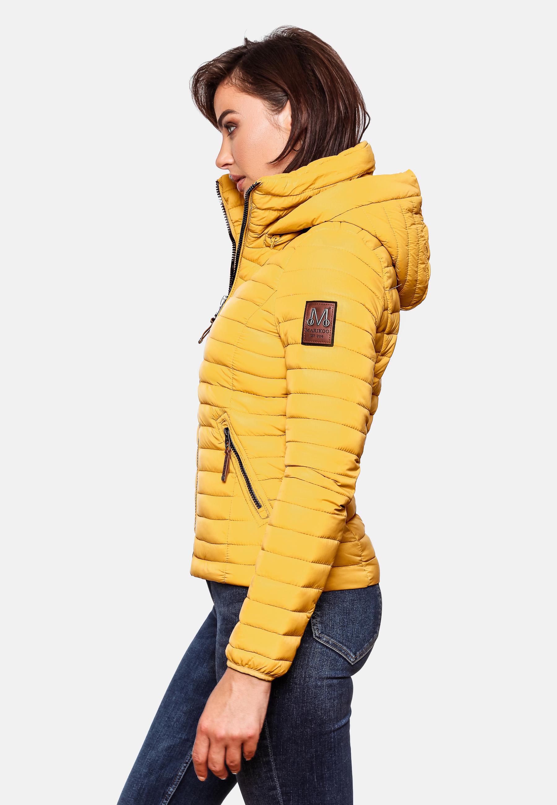 Leichte Steppjacke mit Kapuze "Löwenbaby" Gelb