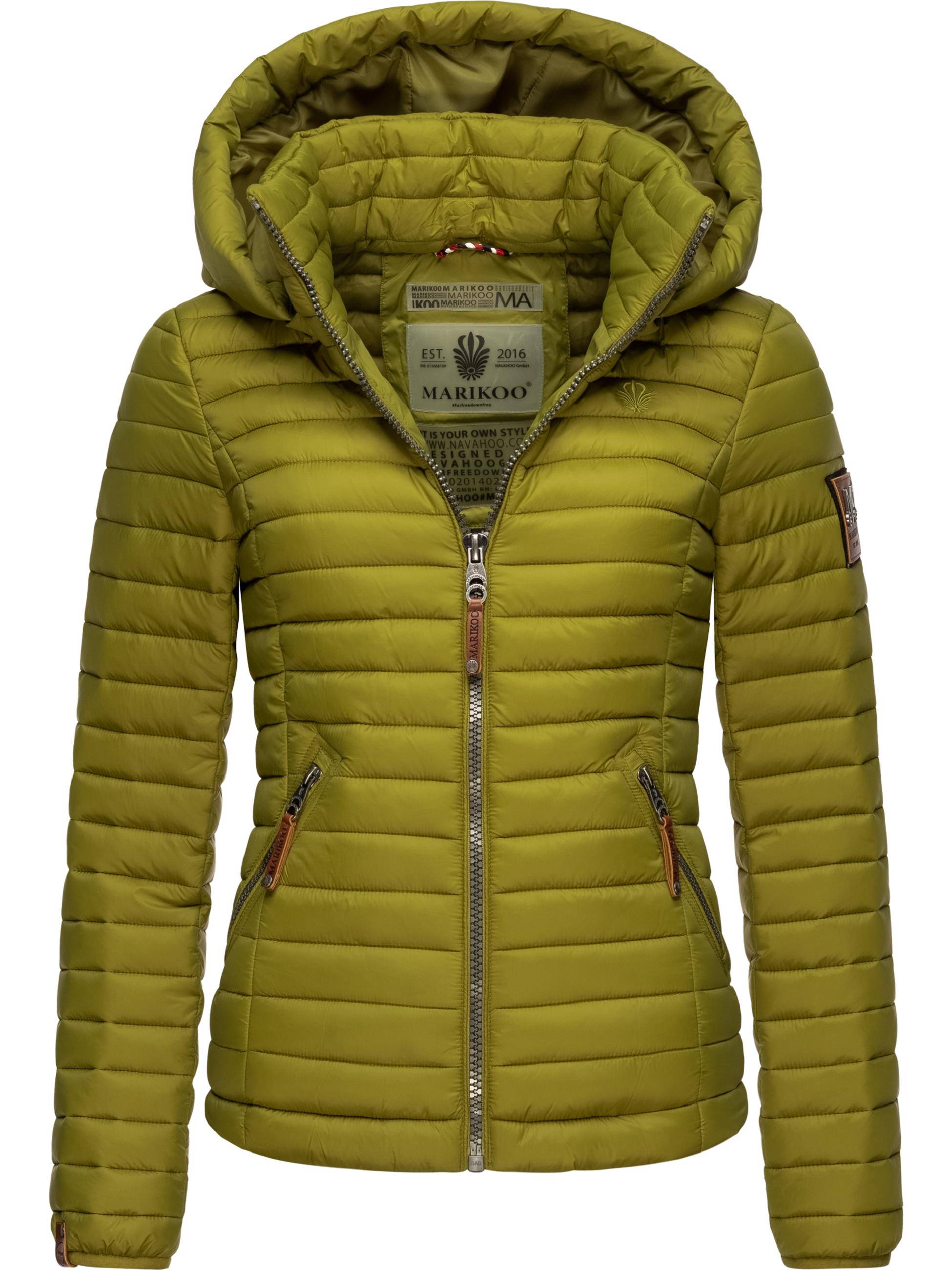 Leichte Steppjacke mit Kapuze "Löwenbaby" Moss Green