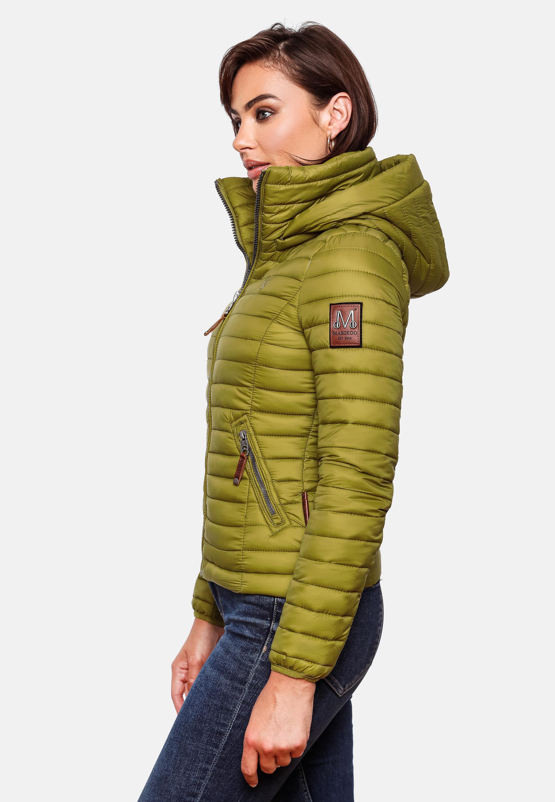 Leichte Steppjacke mit Kapuze "Löwenbaby" Moss Green