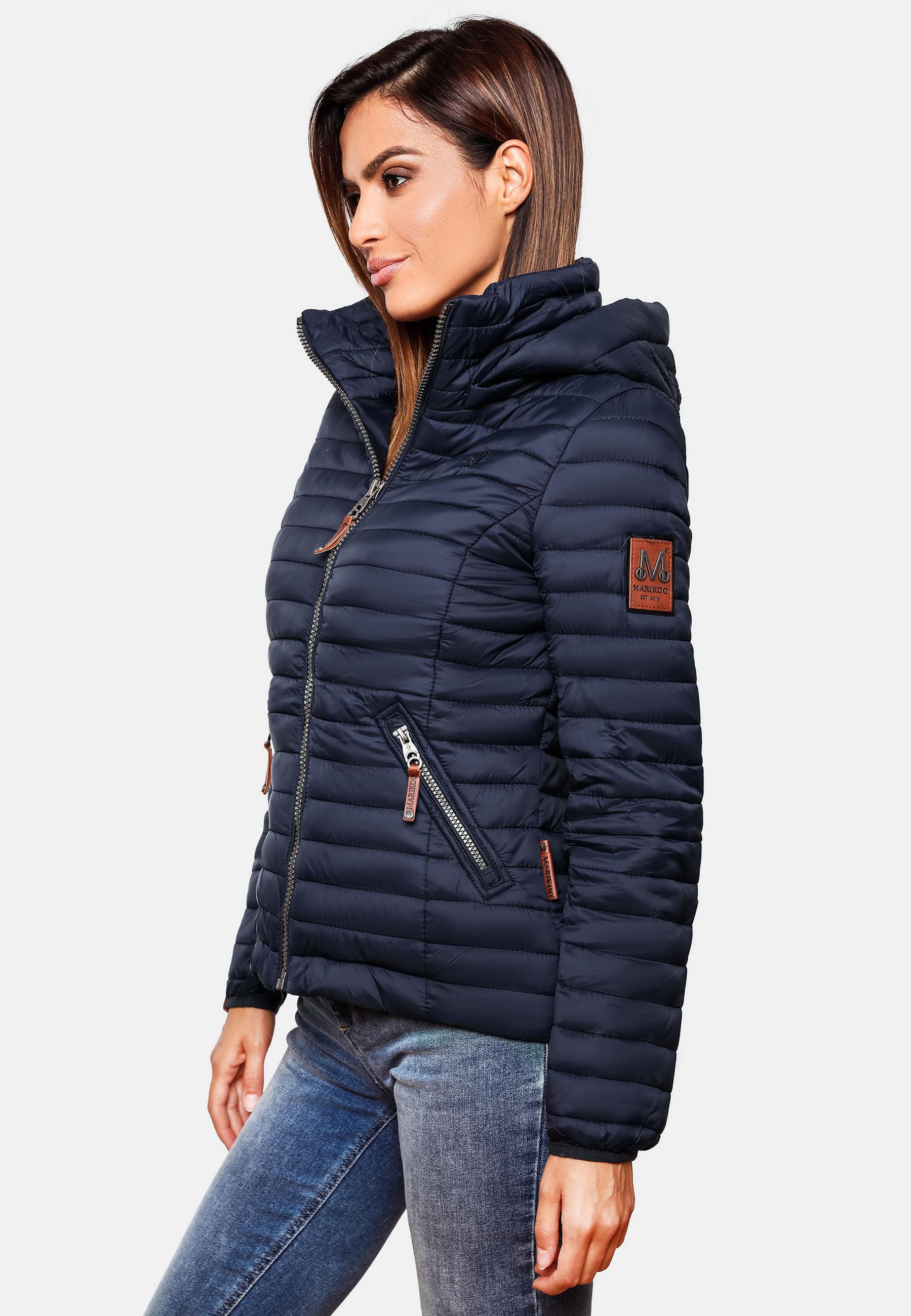 Leichte Steppjacke mit Kapuze "Löwenbaby" Navy