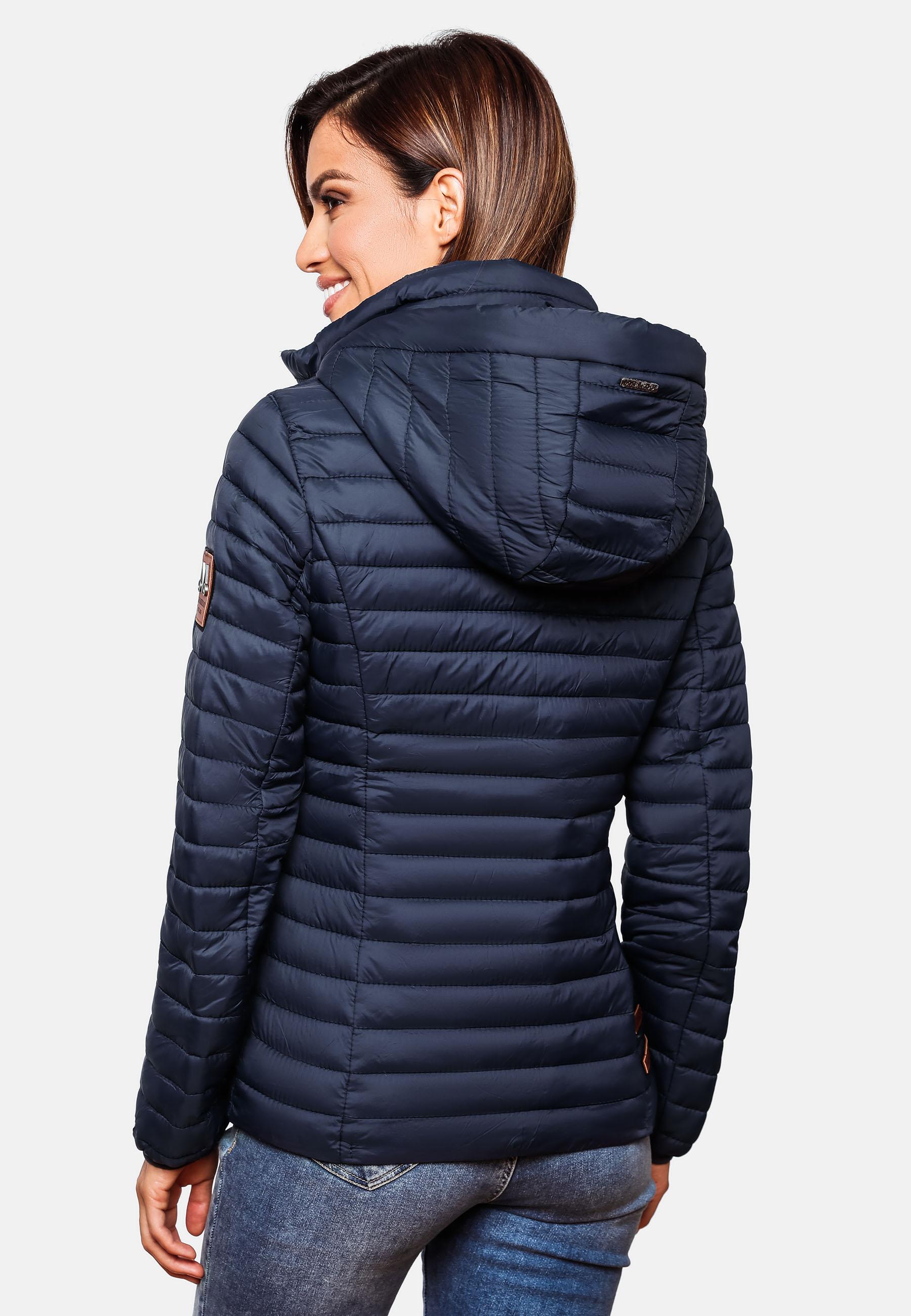 Leichte Steppjacke mit Kapuze "Löwenbaby" Navy