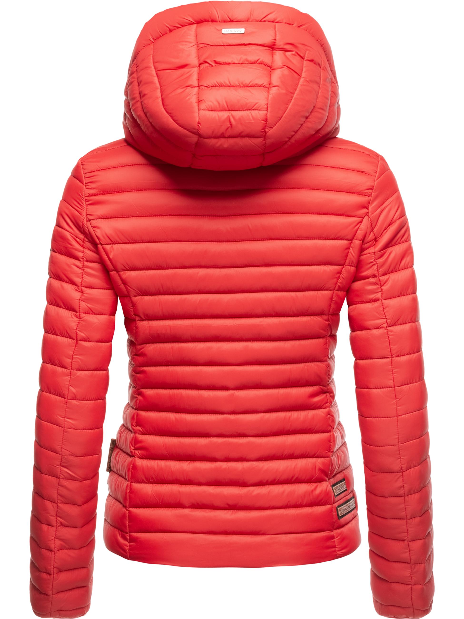 Leichte Steppjacke mit Kapuze "Löwenbaby" Rot