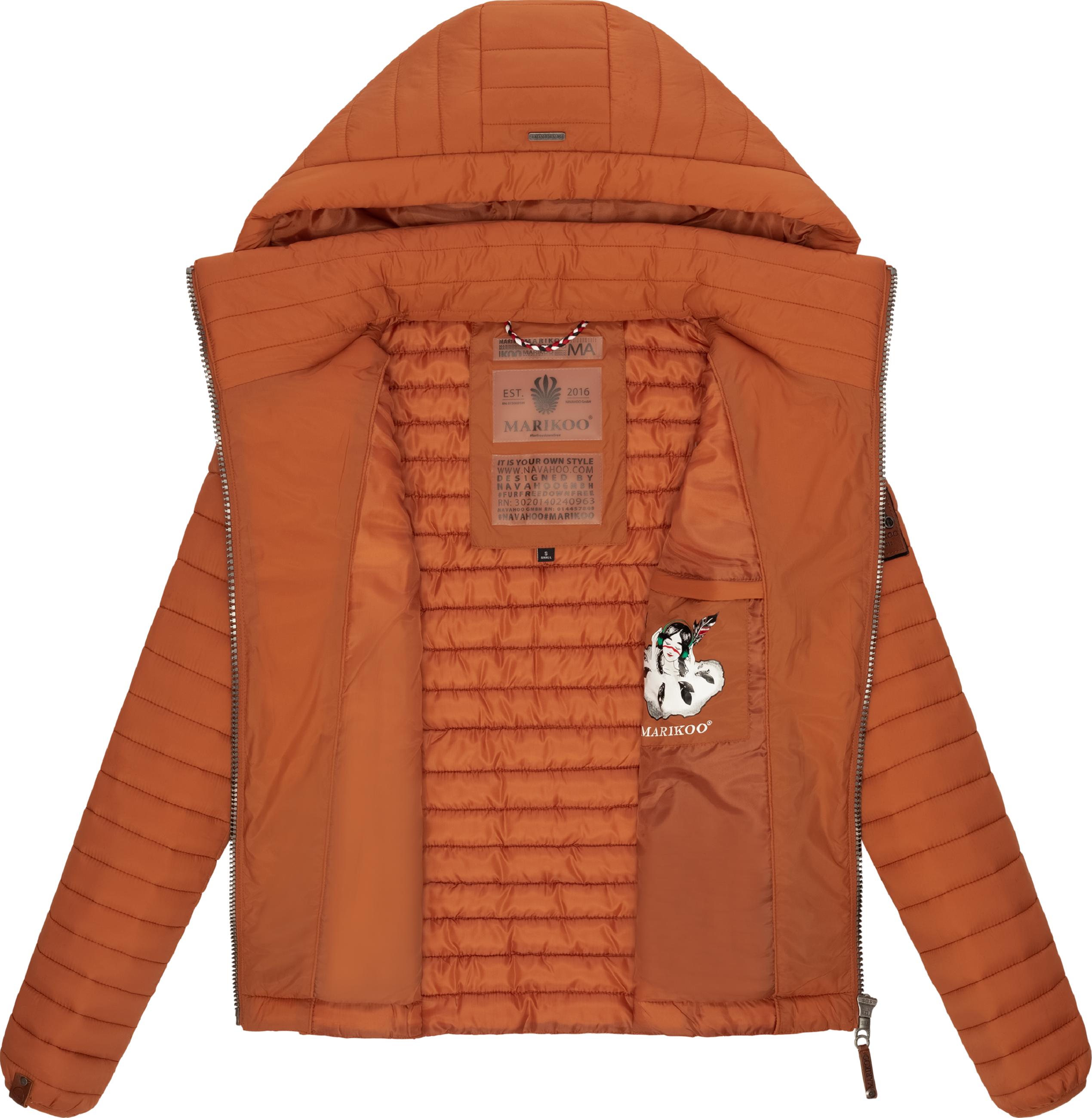 Leichte Steppjacke mit Kapuze "Löwenbaby" Rusty Cinnamon