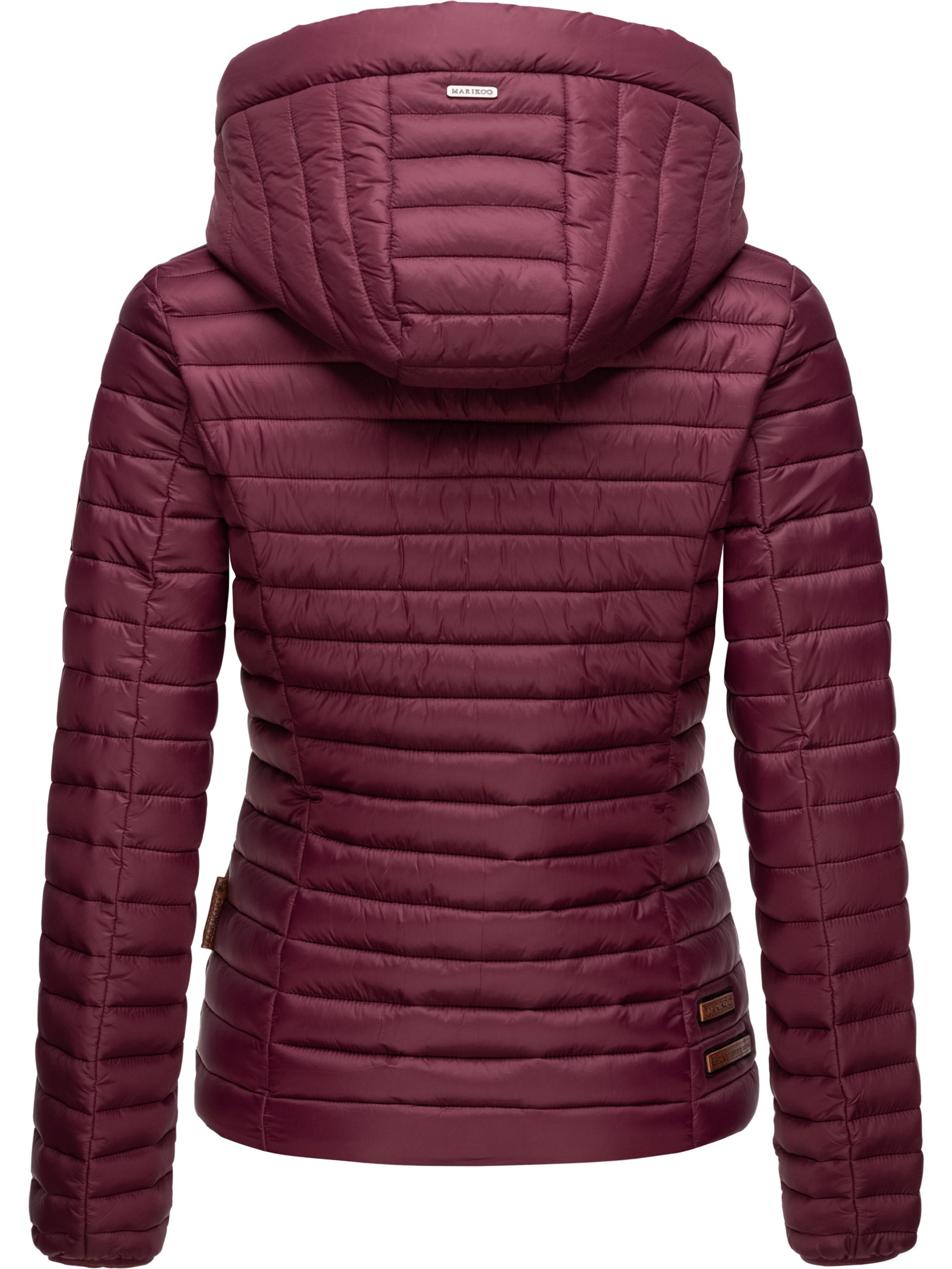 Leichte Steppjacke mit Kapuze "Löwenbaby" Wine