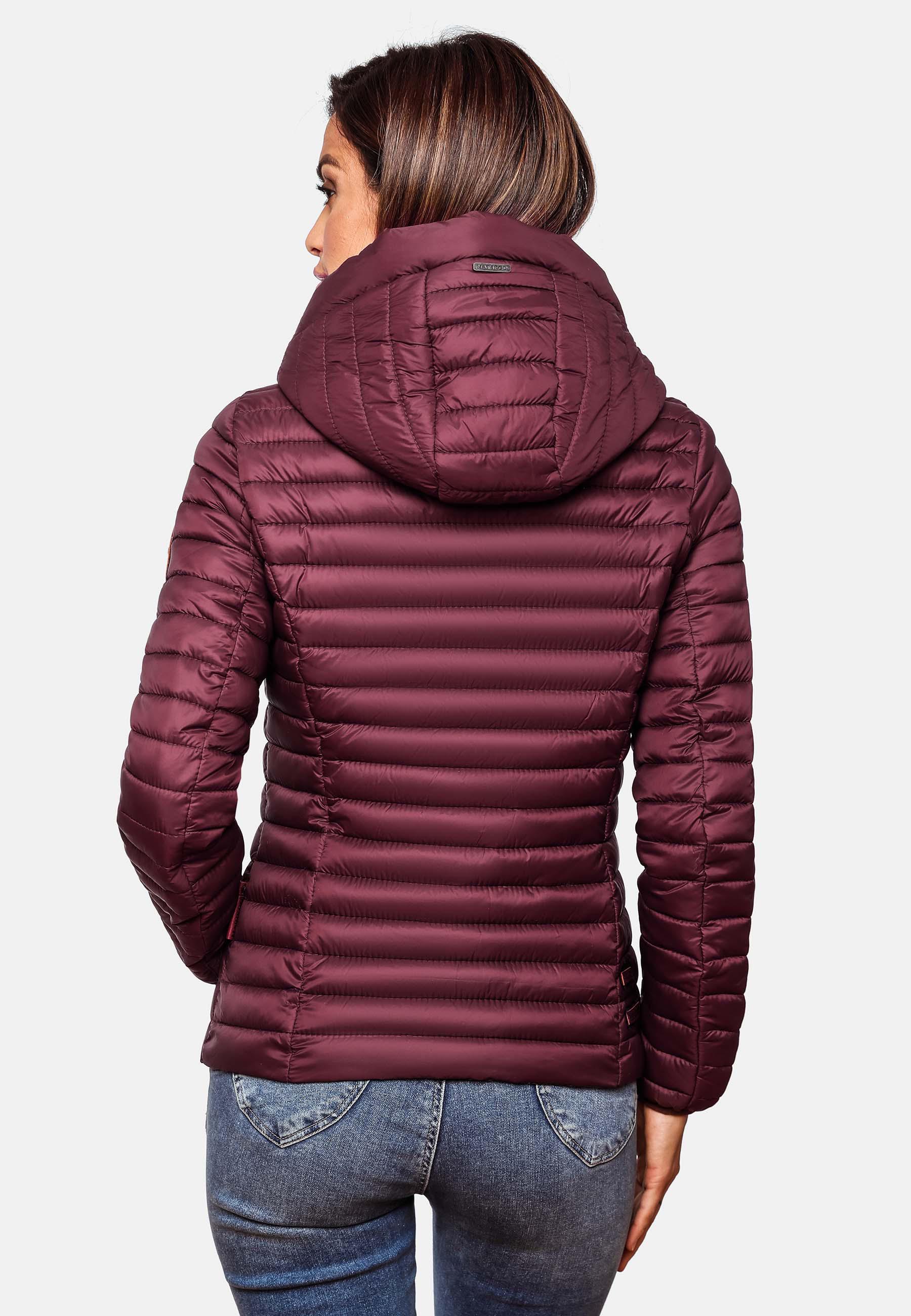 Leichte Steppjacke mit Kapuze "Löwenbaby" Wine