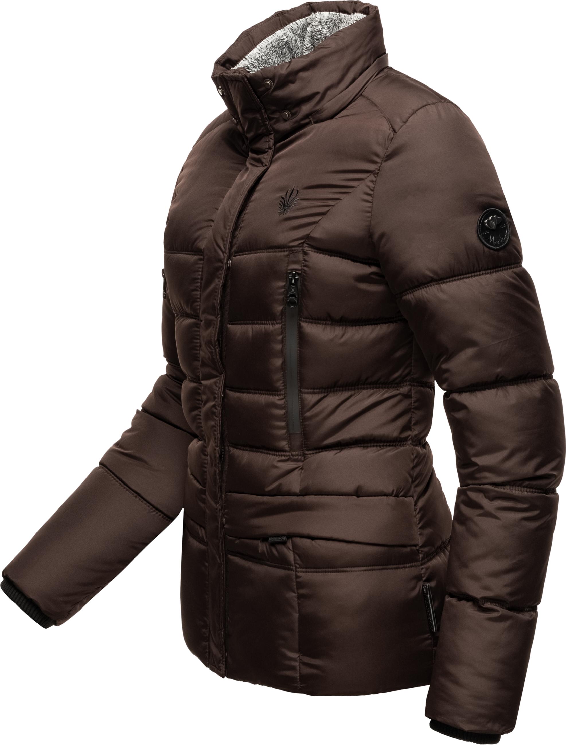 Winter Steppjacke mit weicher Kapuze "Loveleen" Chocolate