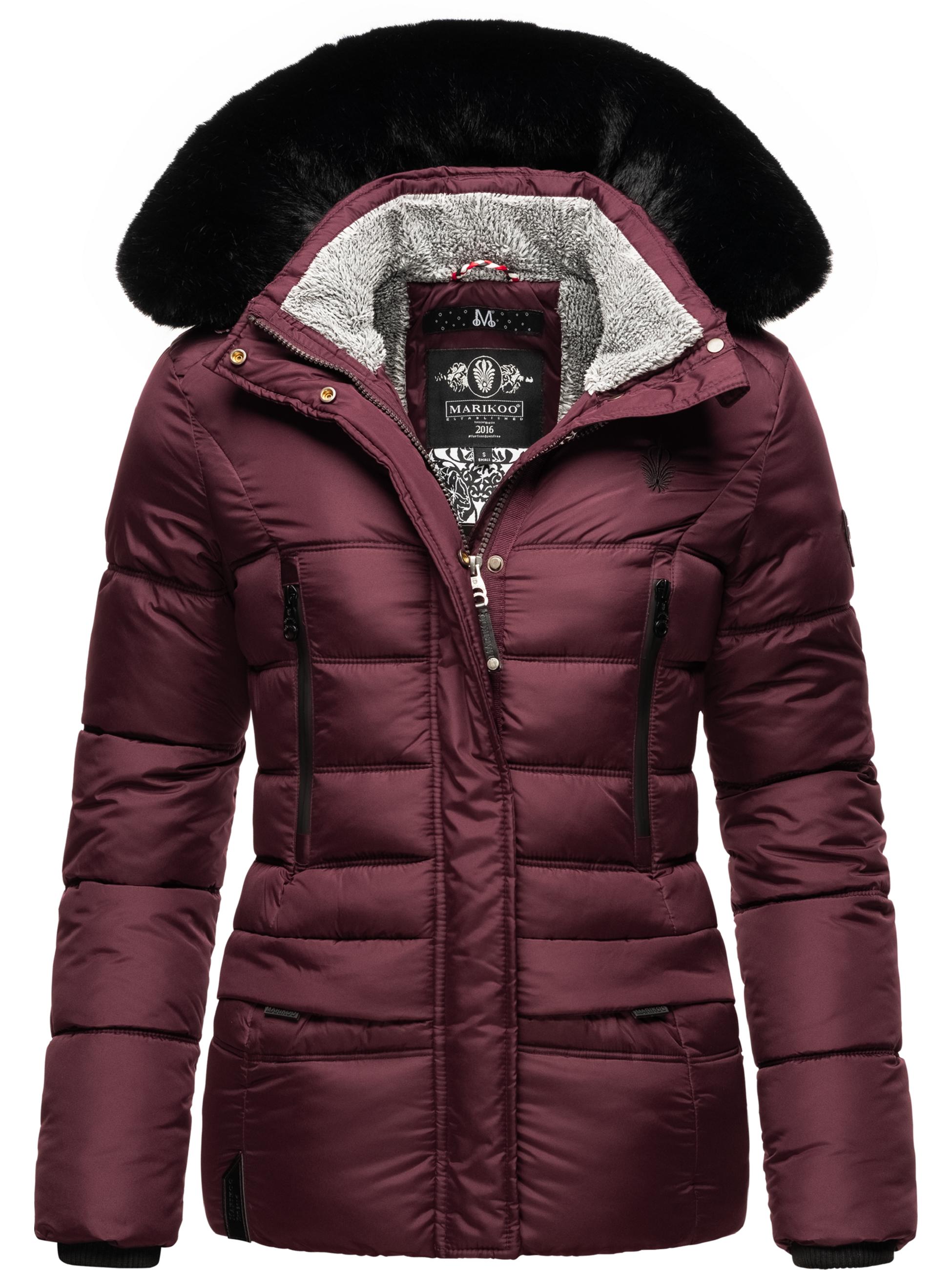 Winter Steppjacke mit weicher Kapuze "Loveleen" Wine