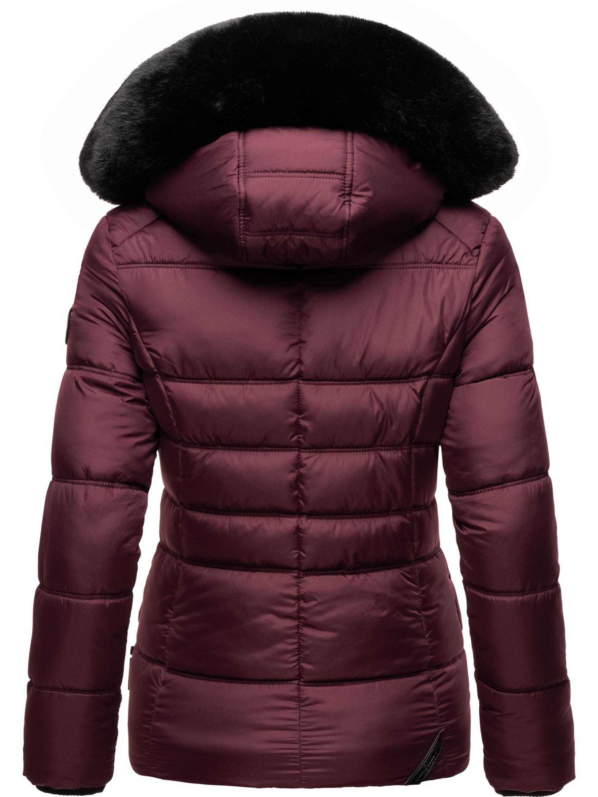 Winter Steppjacke mit weicher Kapuze "Loveleen" Wine