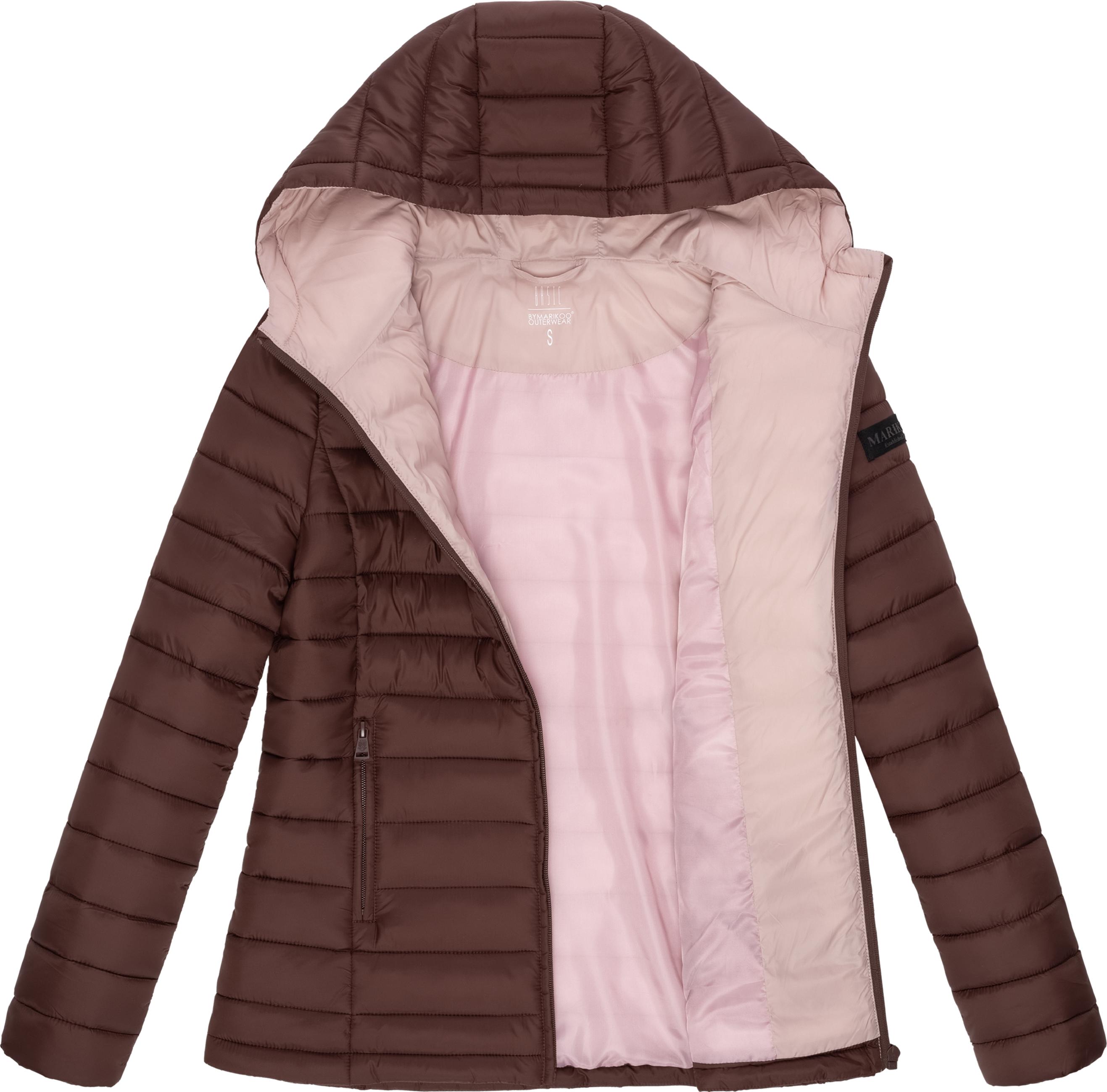 Leichte Steppjacke mit Kapuze "Lucy" Chocolate