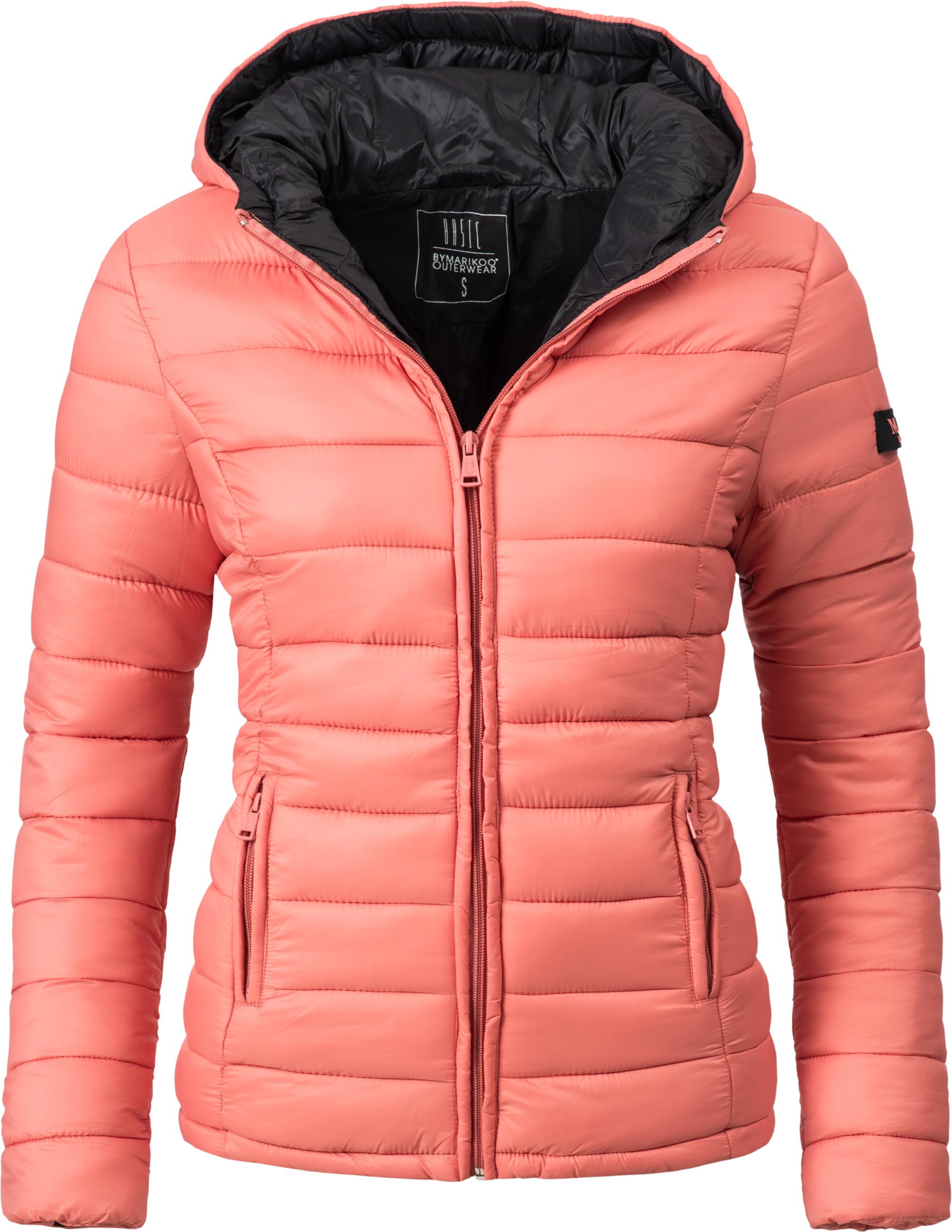 Leichte Steppjacke mit Kapuze "Lucy" Coral