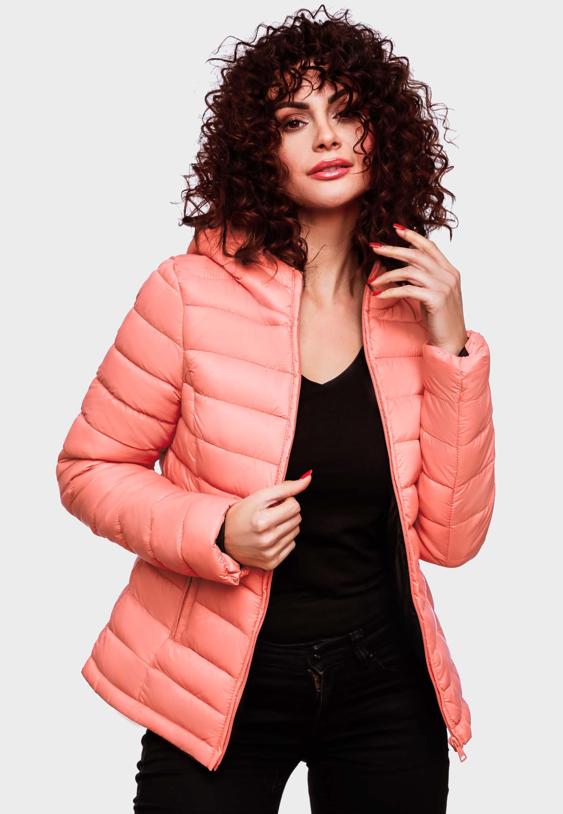 Leichte Steppjacke mit Kapuze "Lucy" Coral