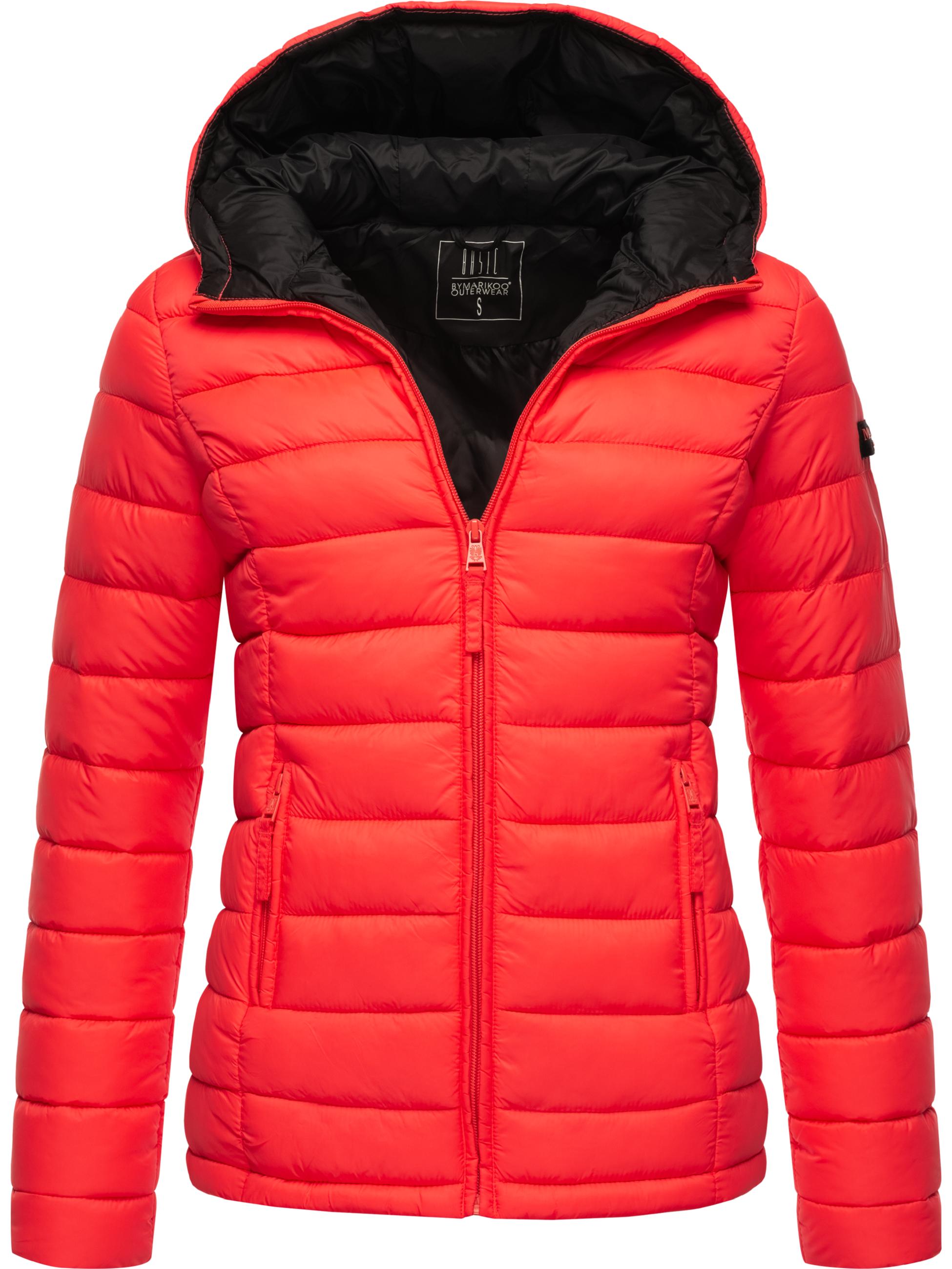 Leichte Steppjacke mit Kapuze "Lucy" Neon Coral