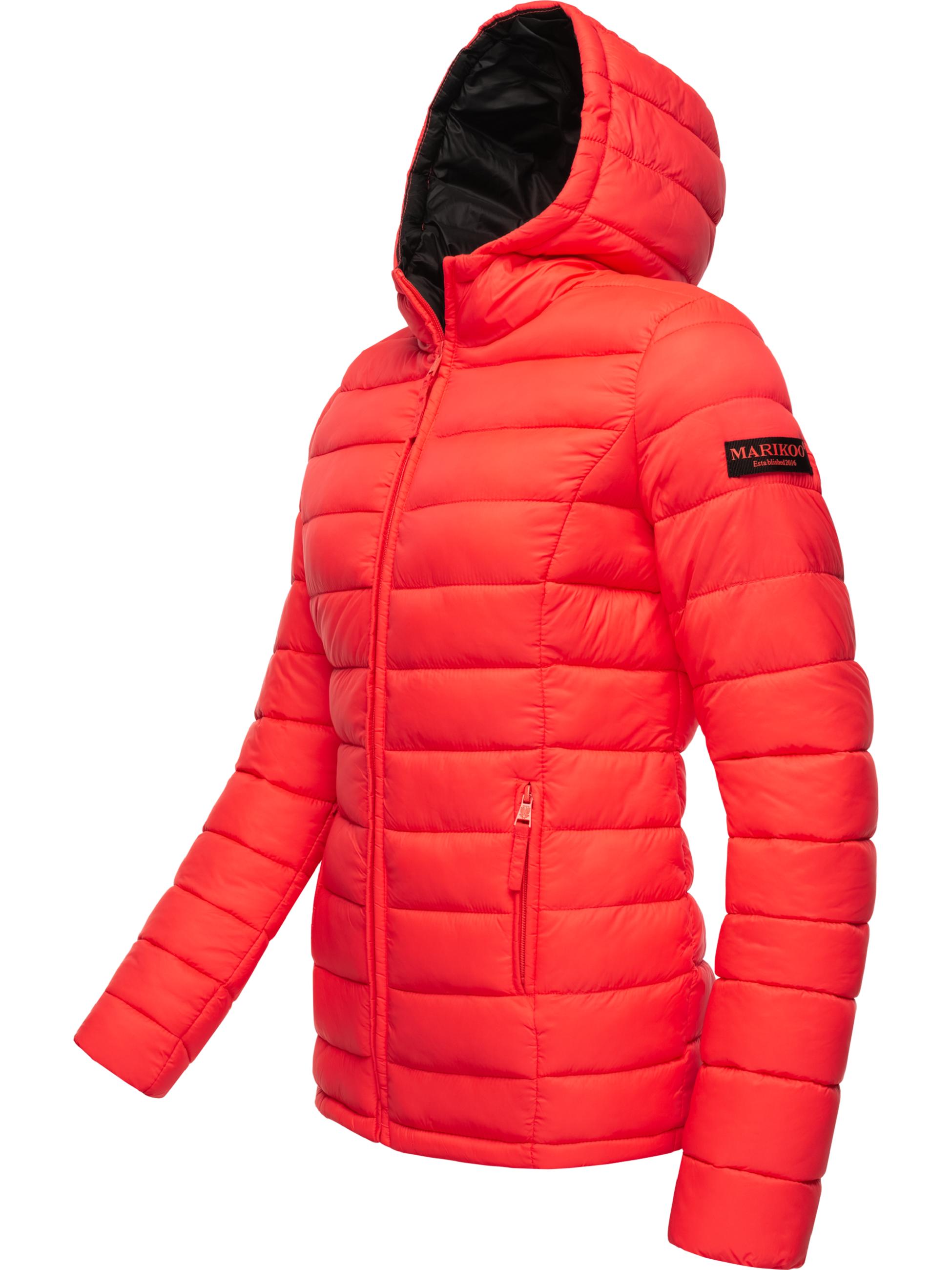 Leichte Steppjacke mit Kapuze "Lucy" Neon Coral