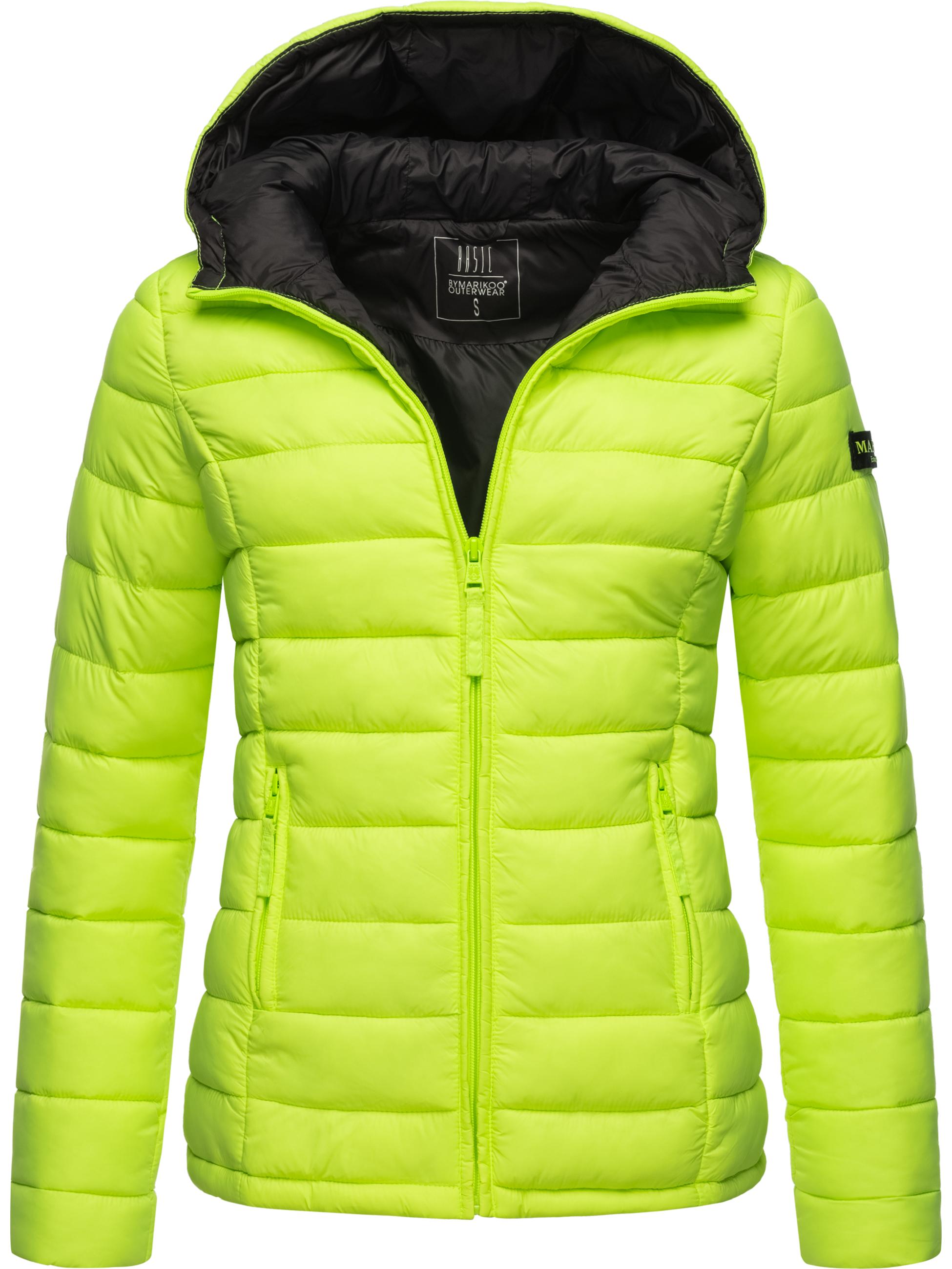 Leichte Steppjacke mit Kapuze "Lucy" Neon Green