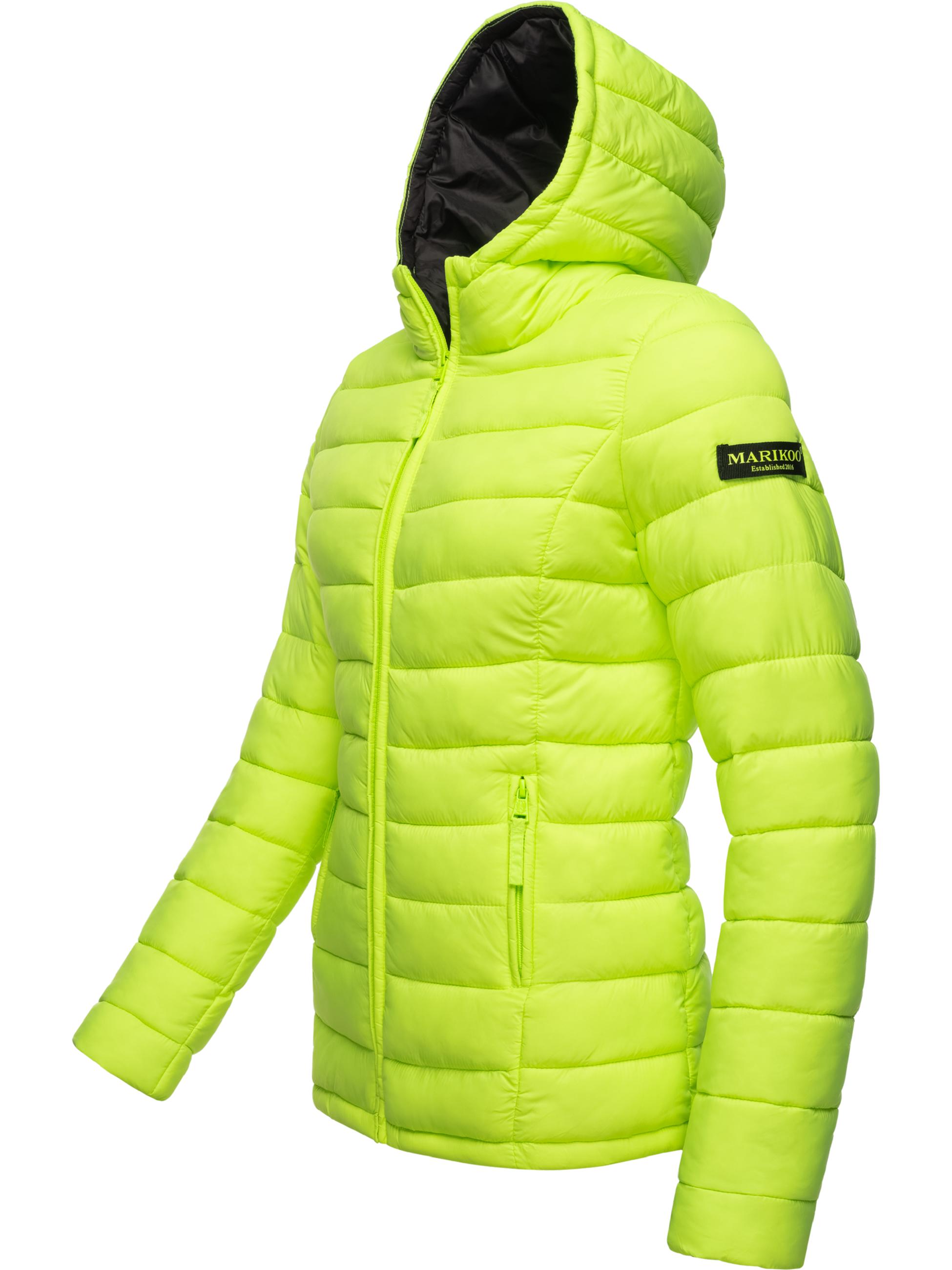 Leichte Steppjacke mit Kapuze "Lucy" Neon Green