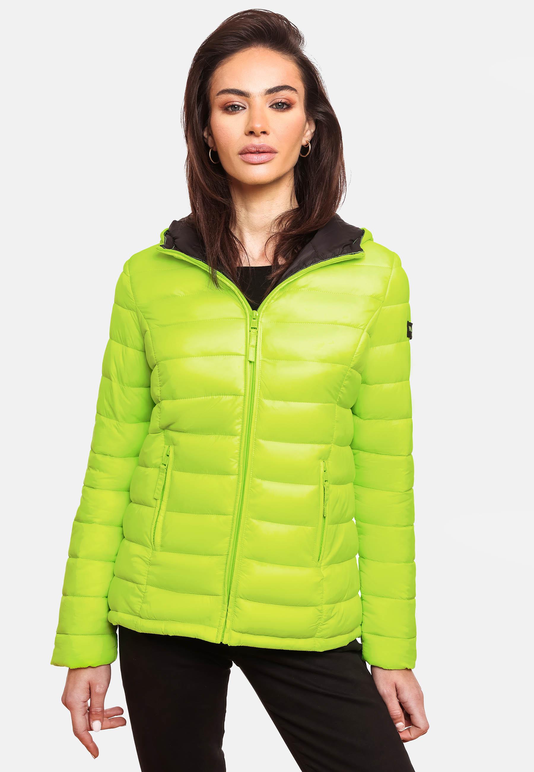 Leichte Steppjacke mit Kapuze "Lucy" Neon Green