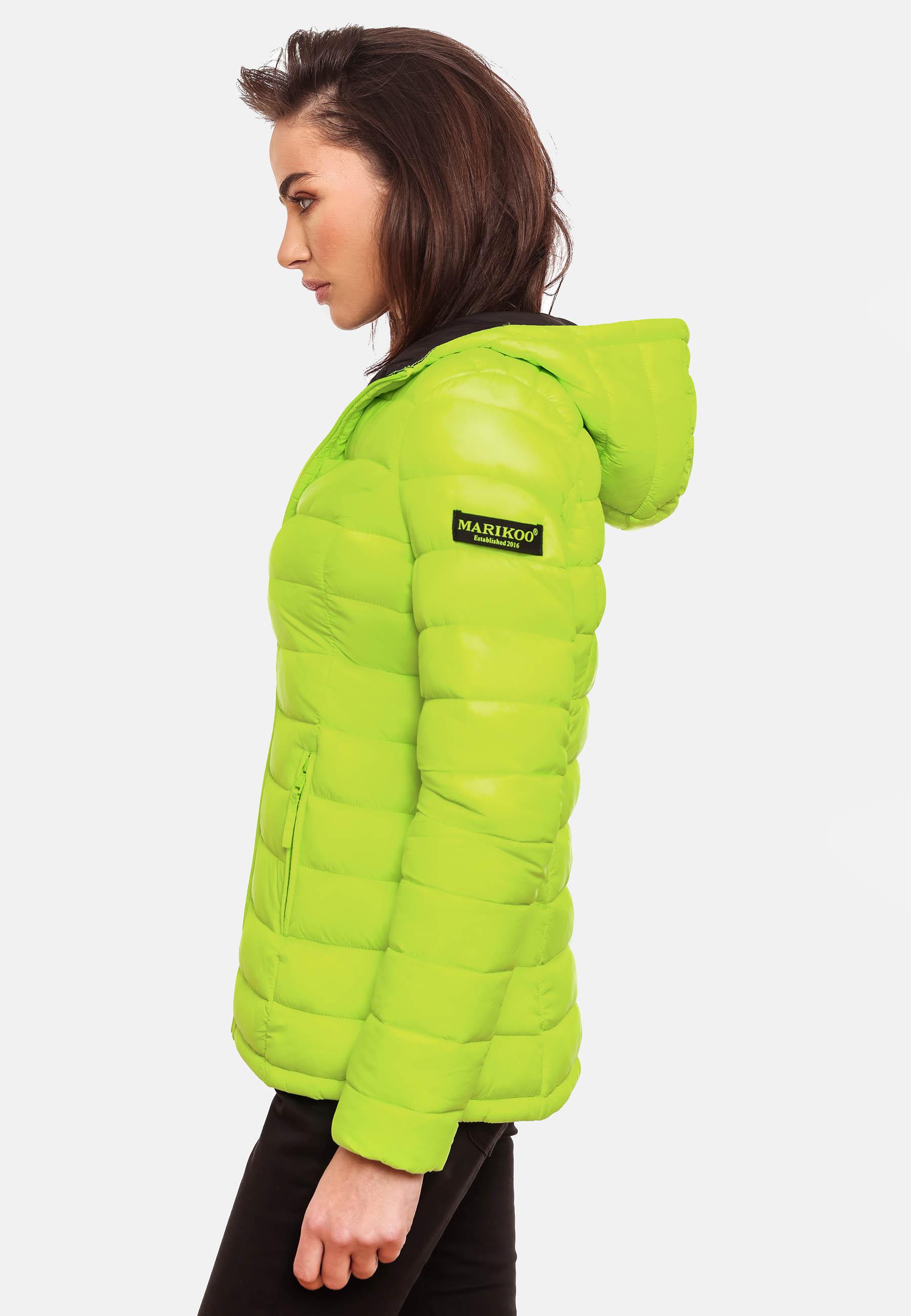 Leichte Steppjacke mit Kapuze "Lucy" Neon Green