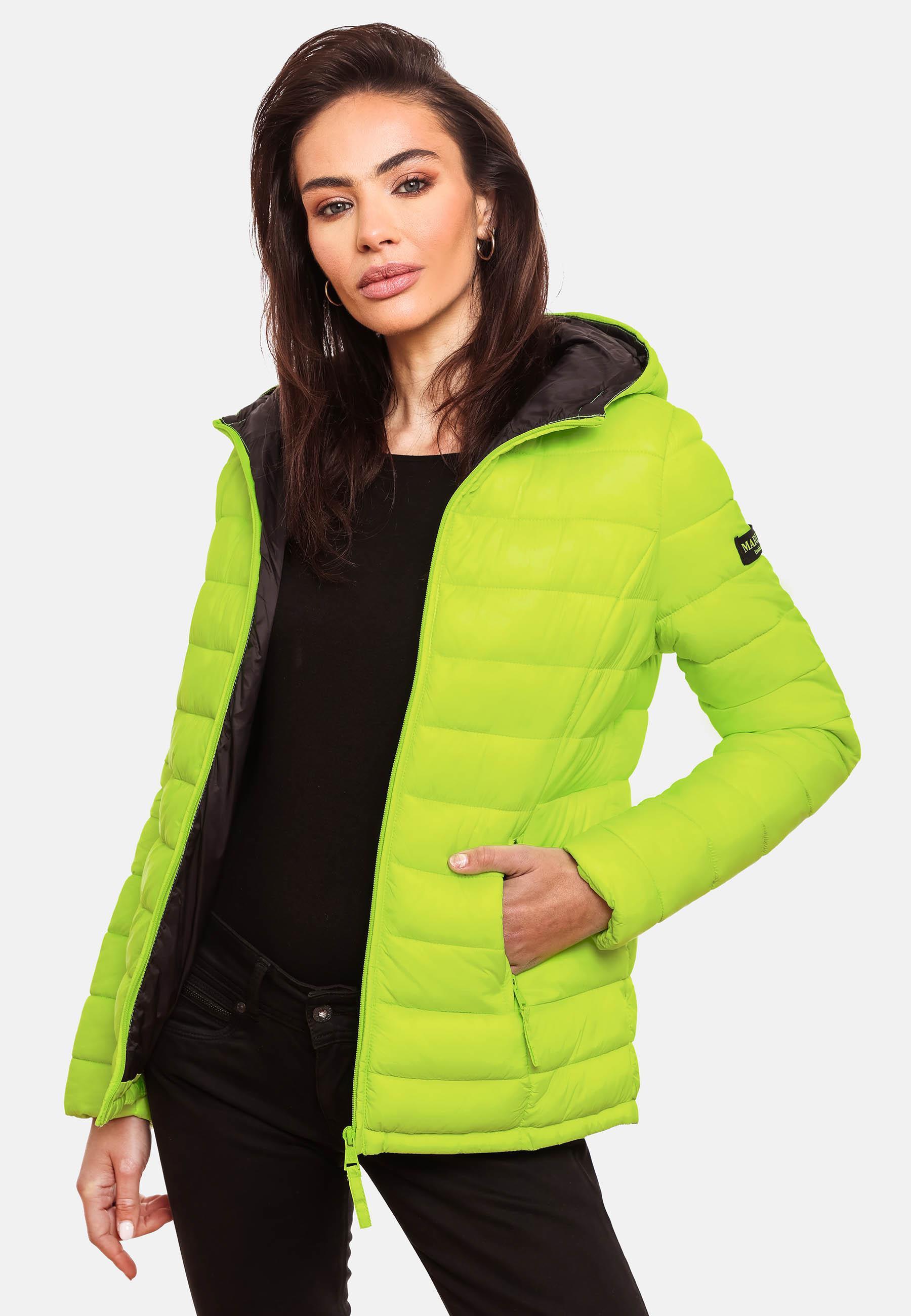 Leichte Steppjacke mit Kapuze "Lucy" Neon Green