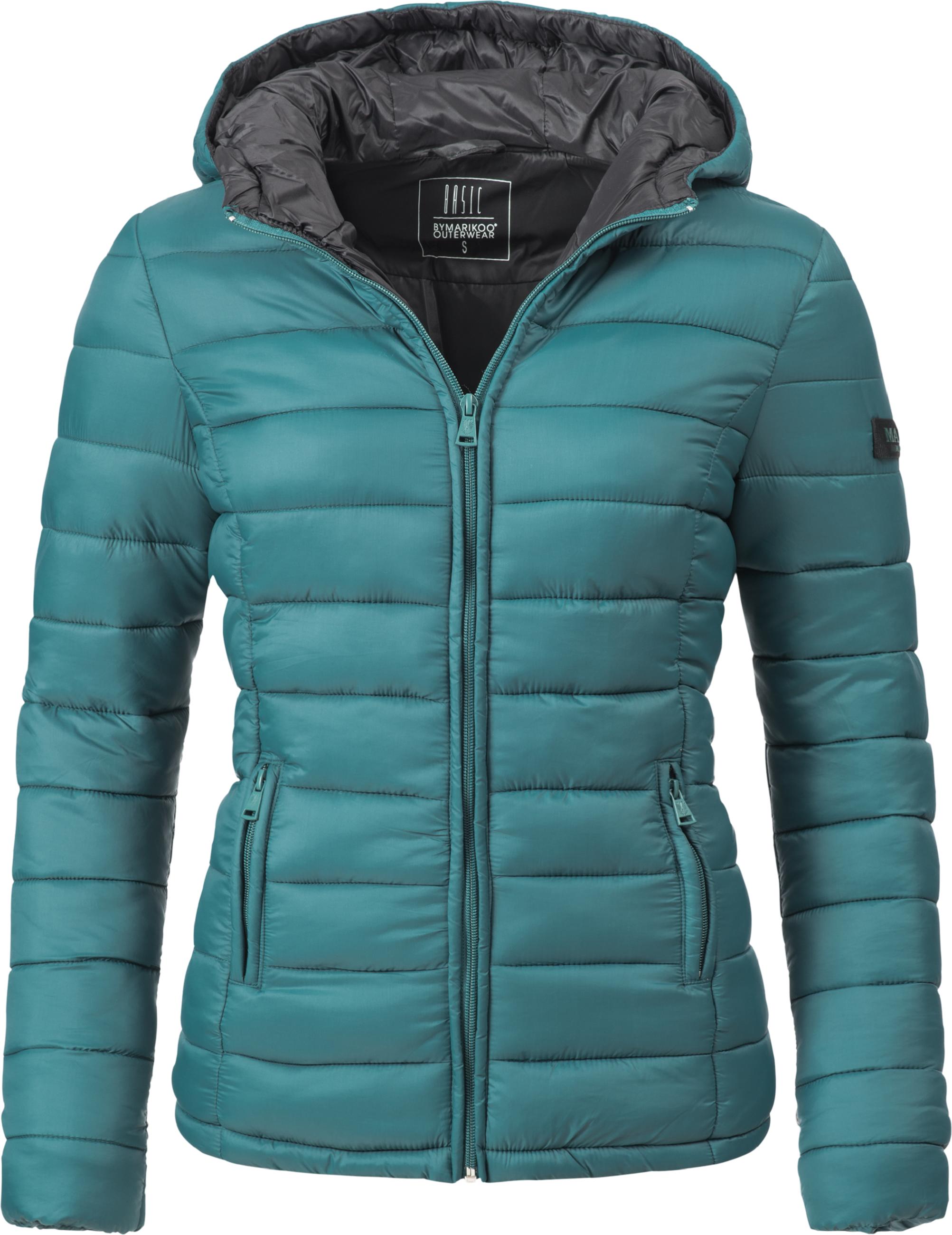 Leichte Steppjacke mit Kapuze "Lucy" Ocean Green