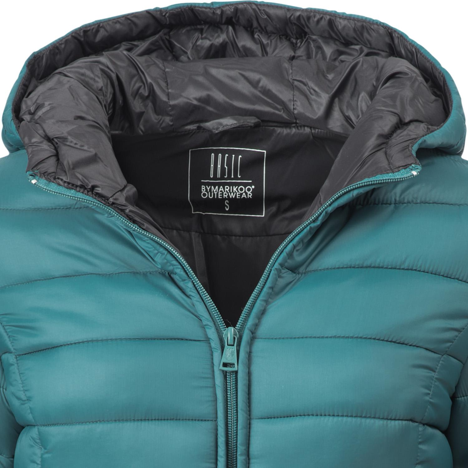 Leichte Steppjacke mit Kapuze "Lucy" Ocean Green