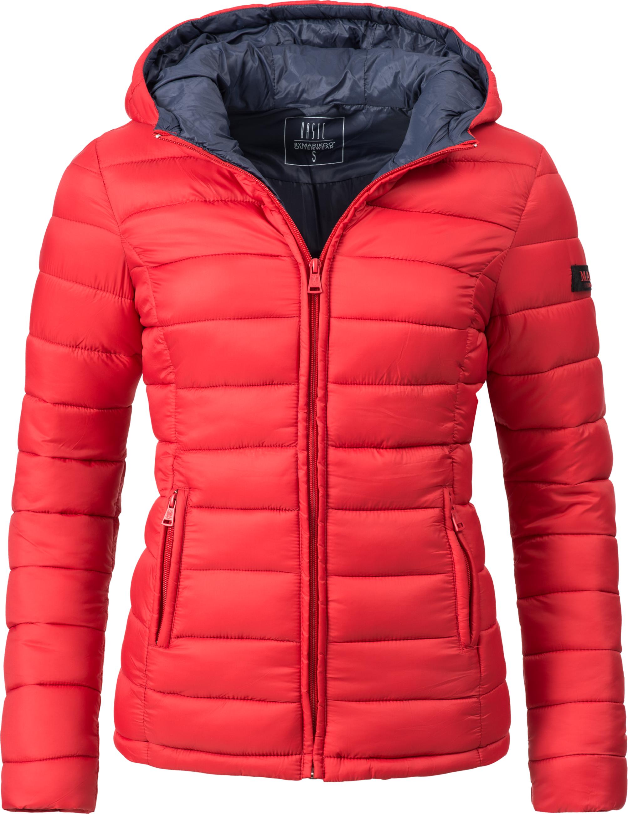 Leichte Steppjacke mit Kapuze "Lucy" Rot