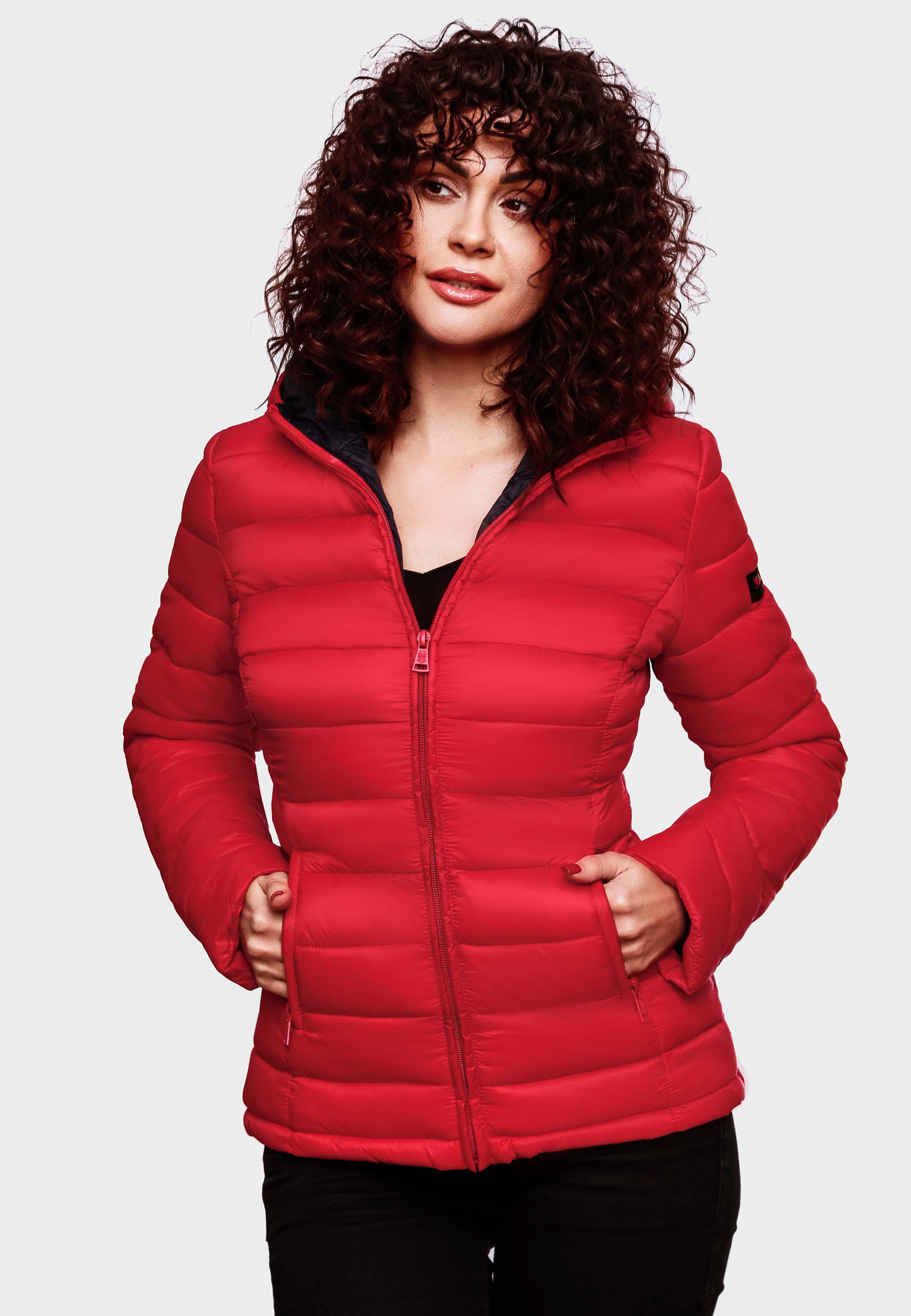 Leichte Steppjacke mit Kapuze "Lucy" Rot