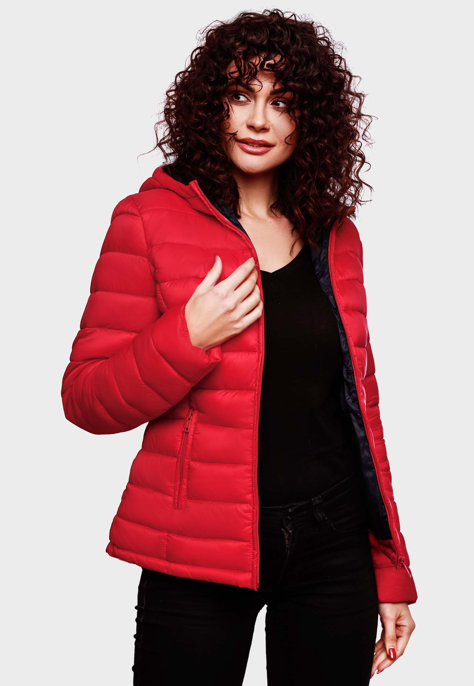 Leichte Steppjacke mit Kapuze "Lucy" Rot