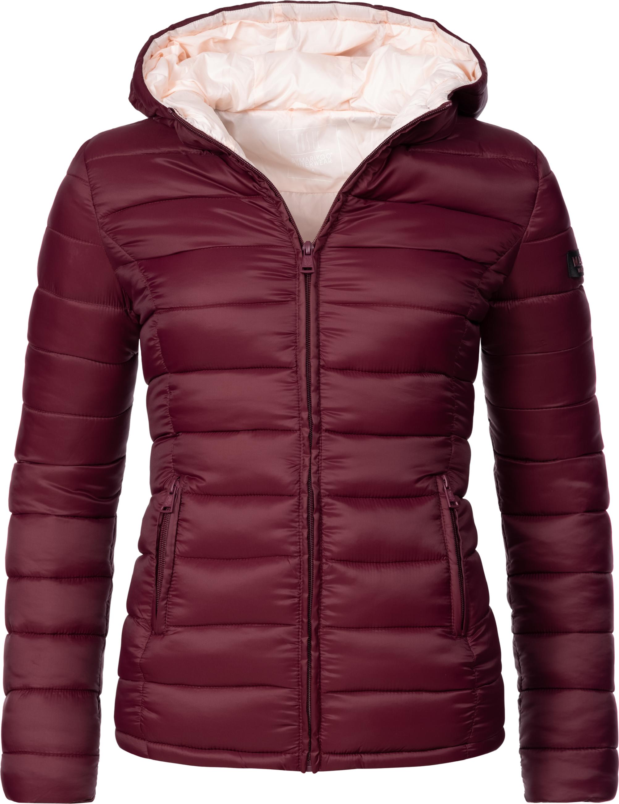 Leichte Steppjacke mit Kapuze "Lucy" Weinrot