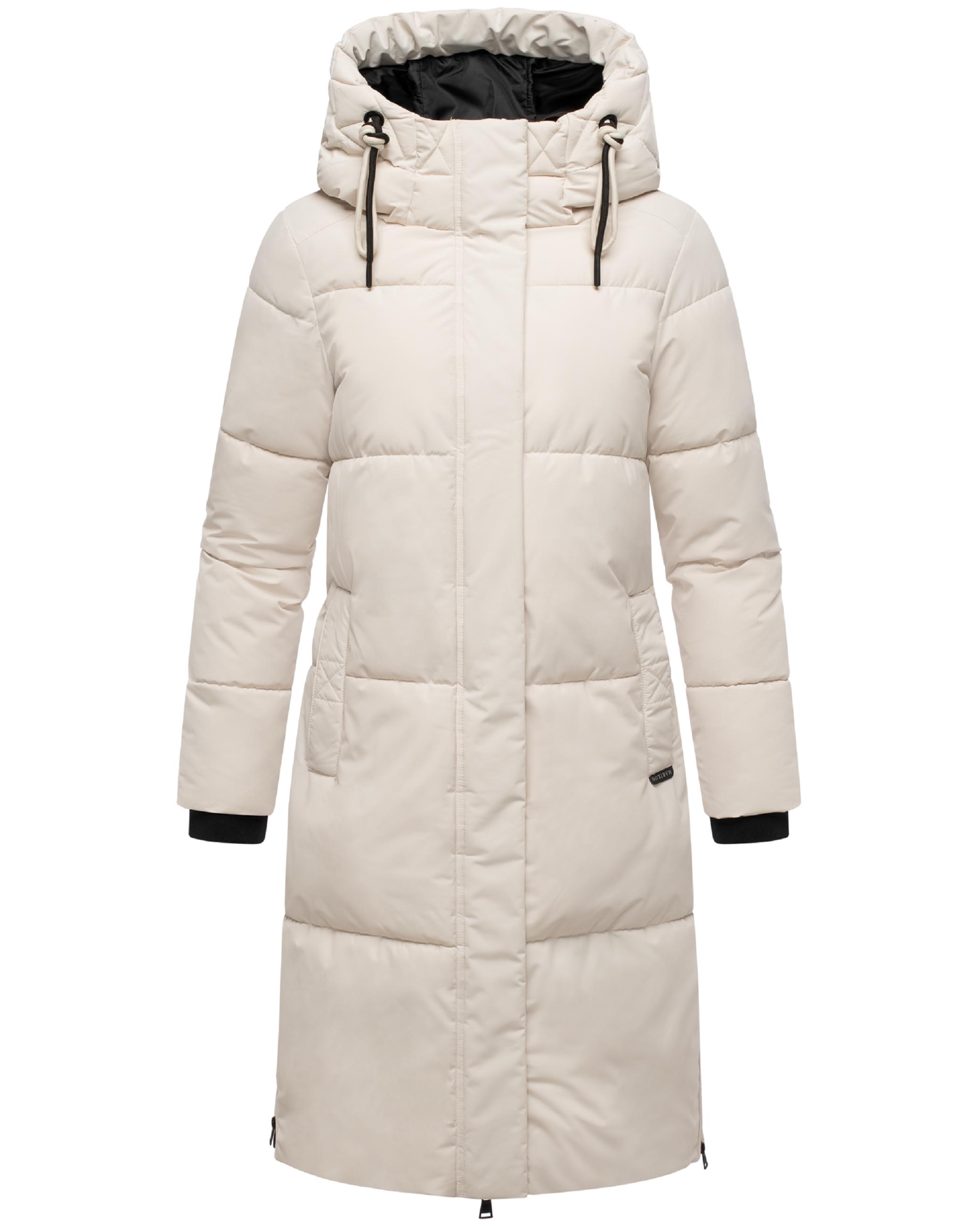 Winter Steppmantel mit Kapuze "Michikoo XVI" Cream