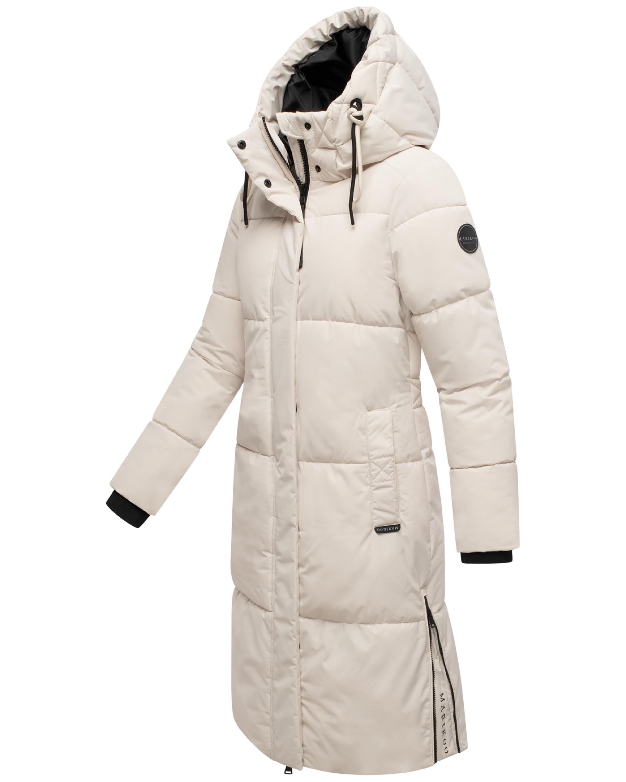 Winter Steppmantel mit Kapuze "Michikoo XVI" Cream