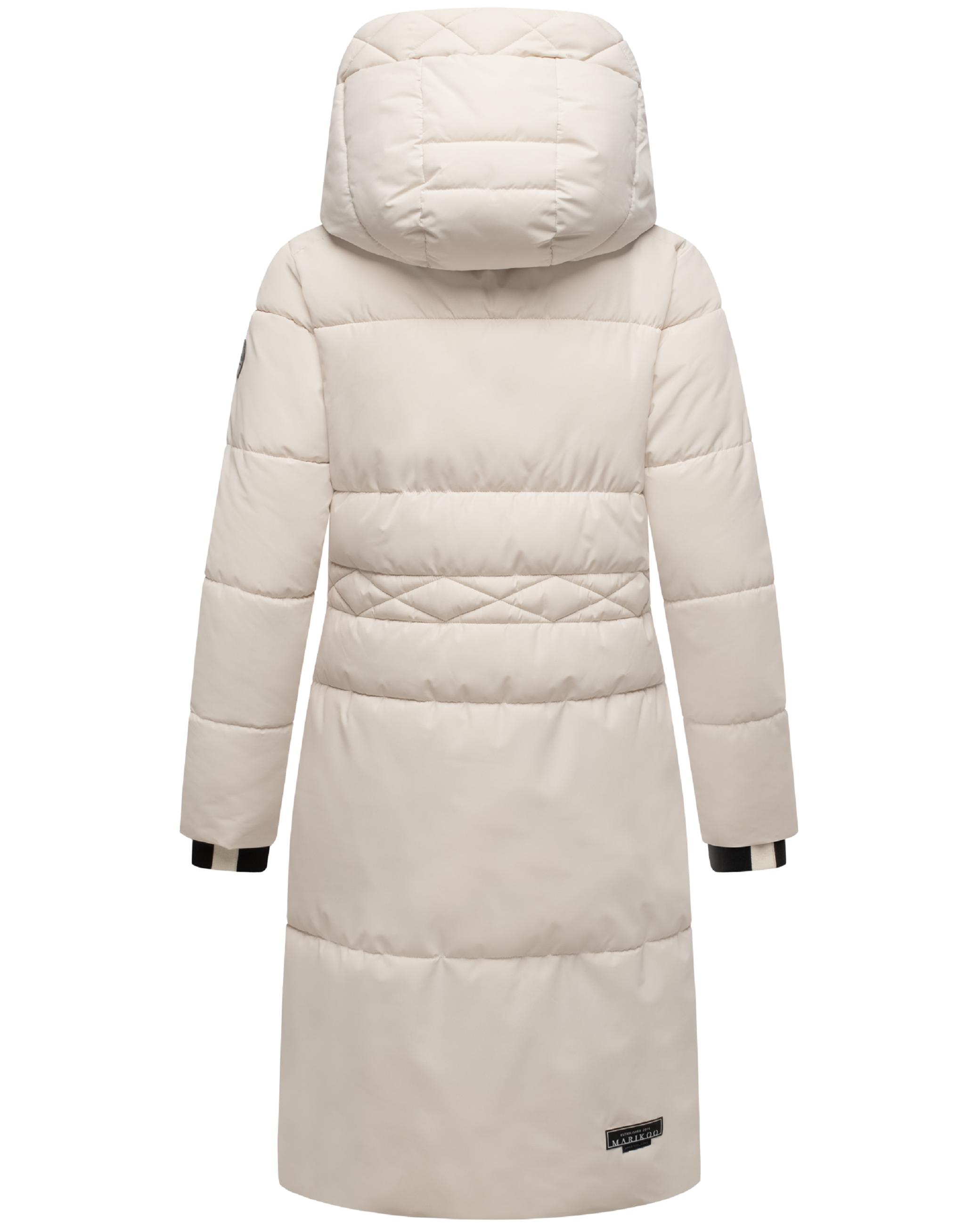 Winter Steppmantel mit Kapuze "Michikoo XVI" Cream