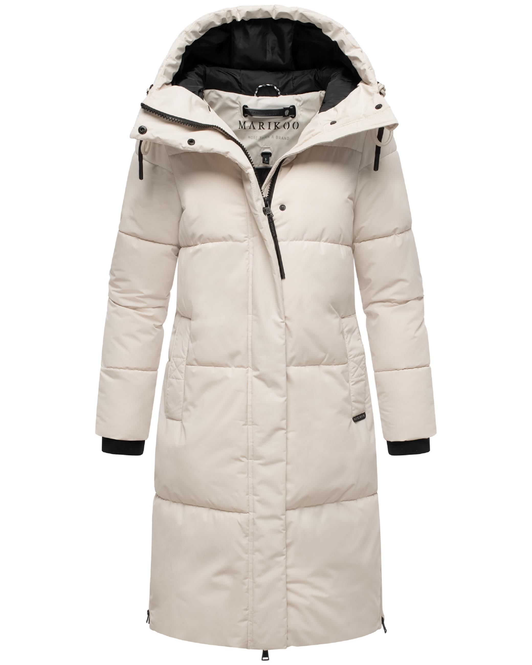 Winter Steppmantel mit Kapuze "Michikoo XVI" Cream