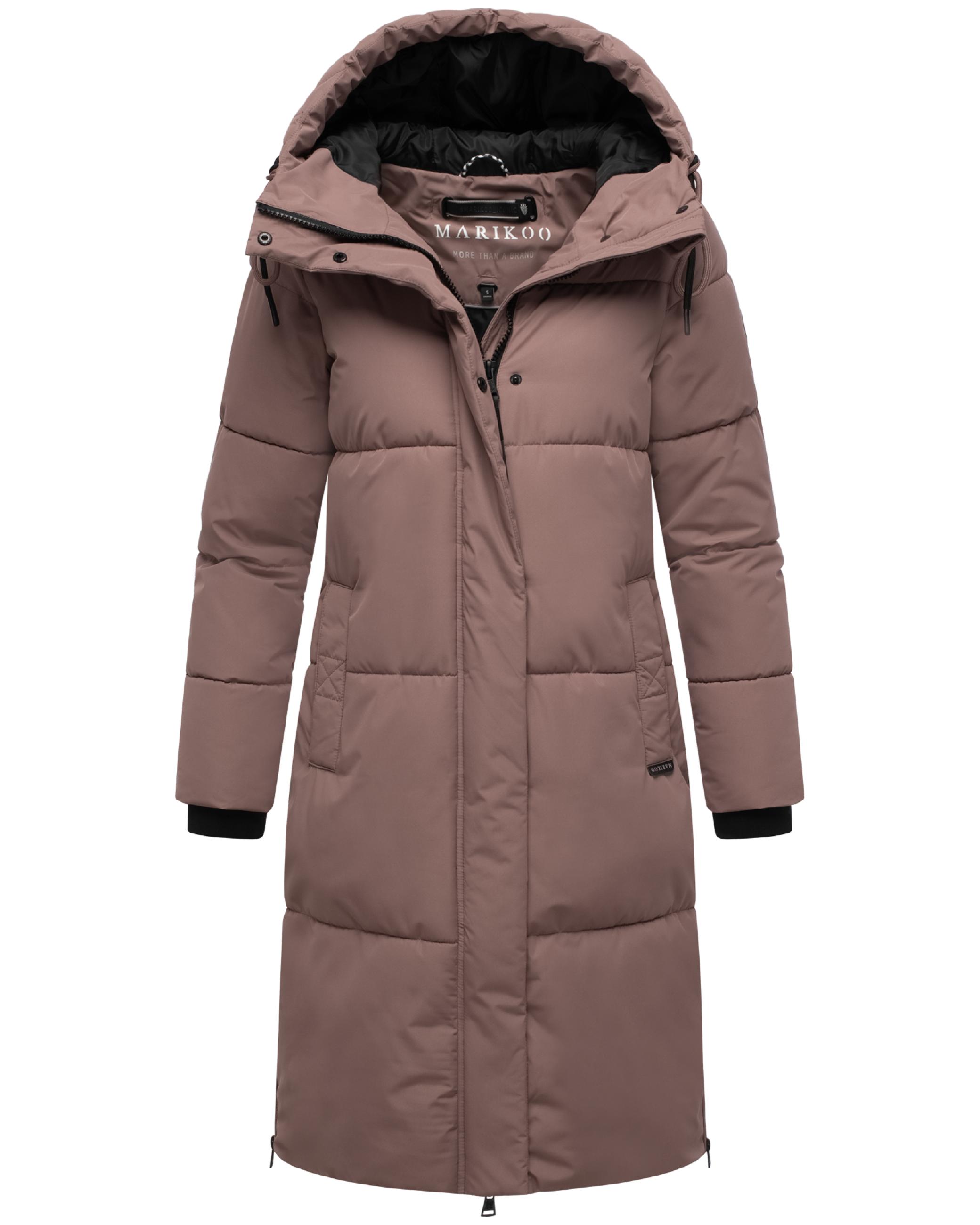 Winter Steppmantel mit Kapuze "Michikoo XVI" Mauve