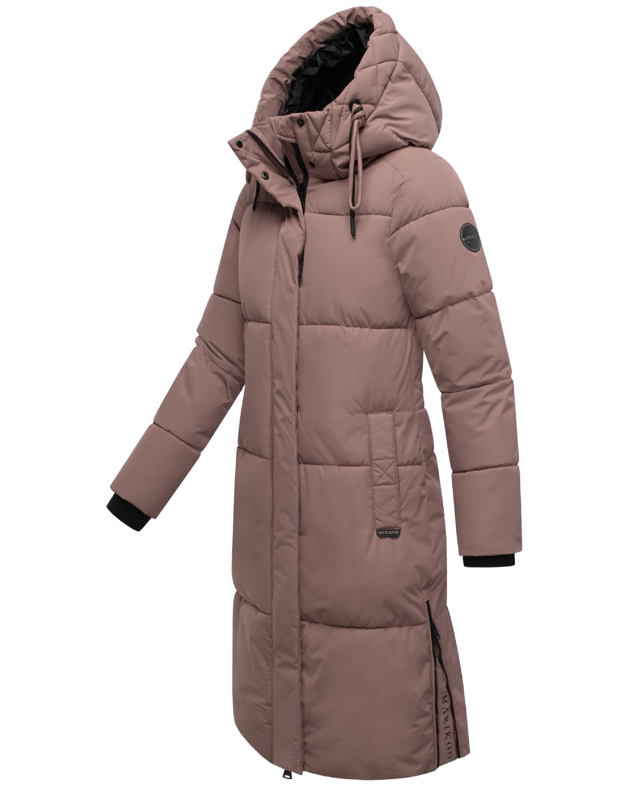 Winter Steppmantel mit Kapuze "Michikoo XVI" Mauve
