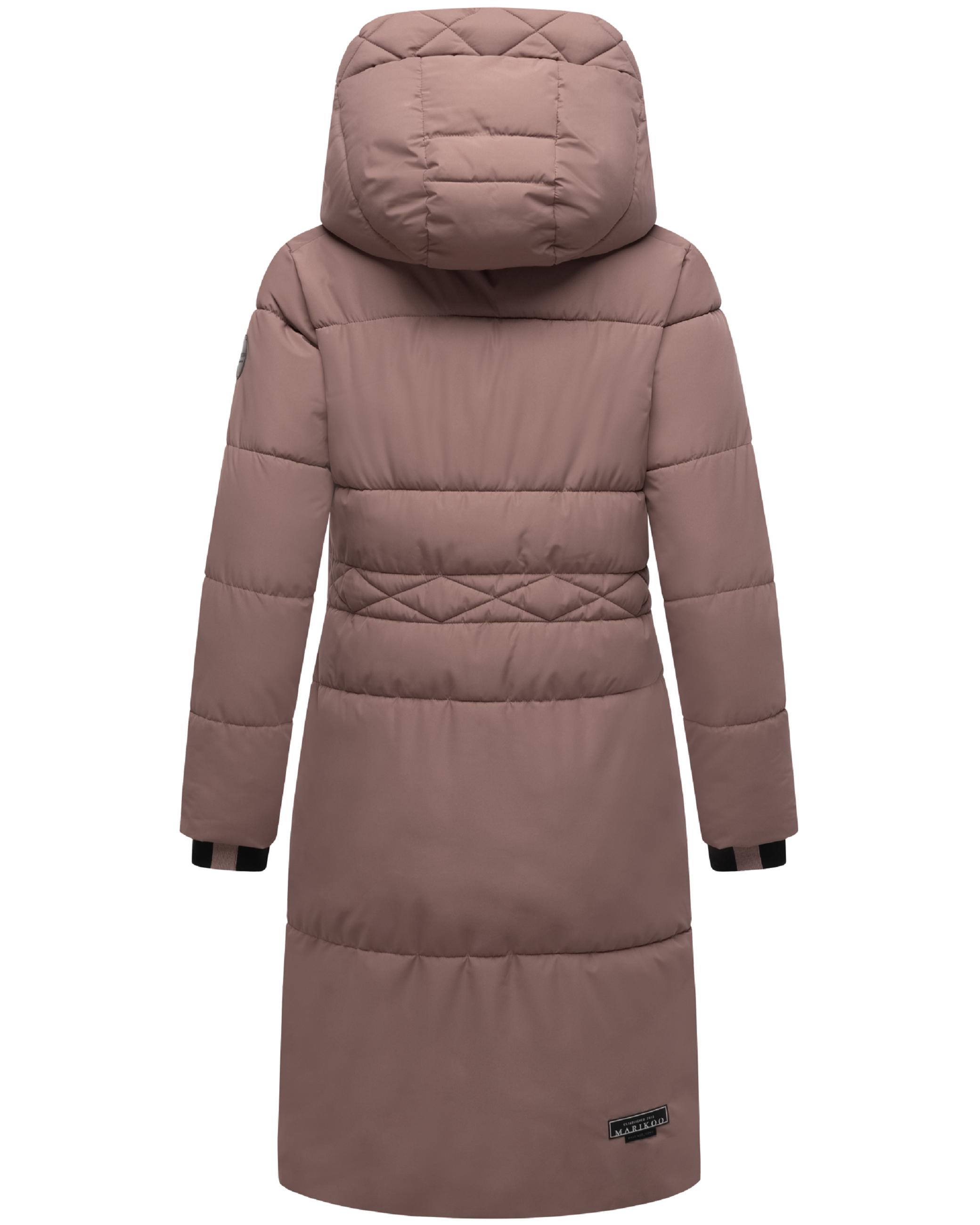 Winter Steppmantel mit Kapuze "Michikoo XVI" Mauve