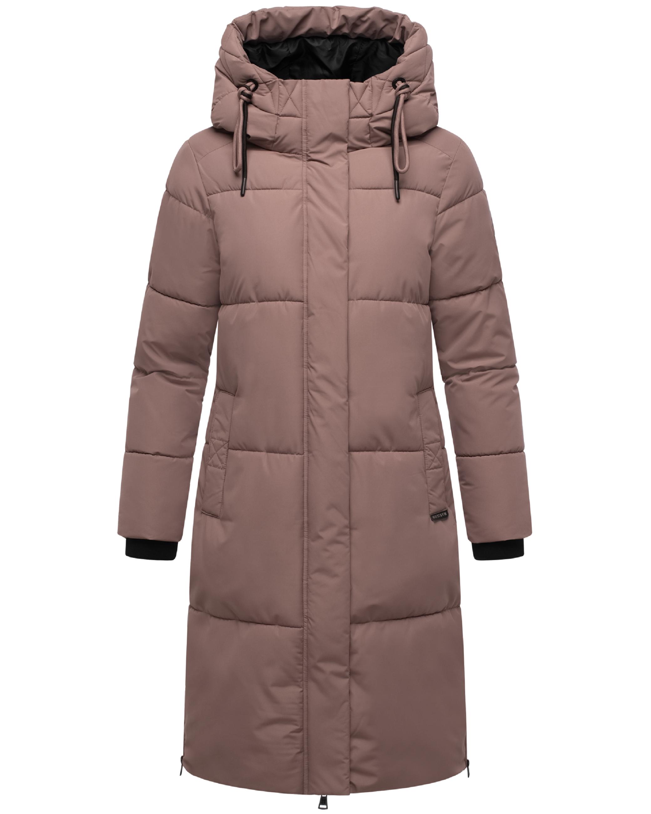 Winter Steppmantel mit Kapuze "Michikoo XVI" Mauve