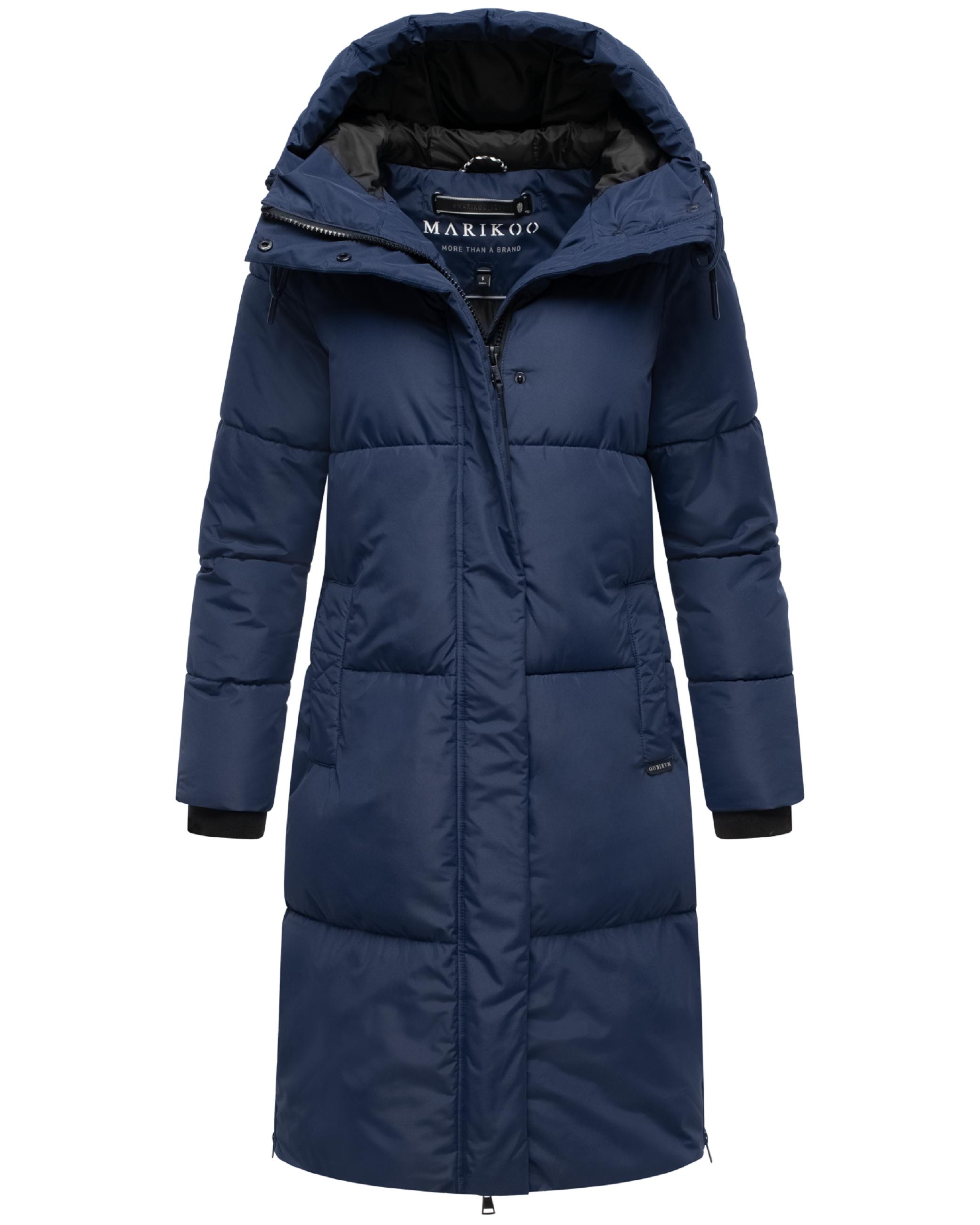 Winter Steppmantel mit Kapuze "Michikoo XVI" Navy