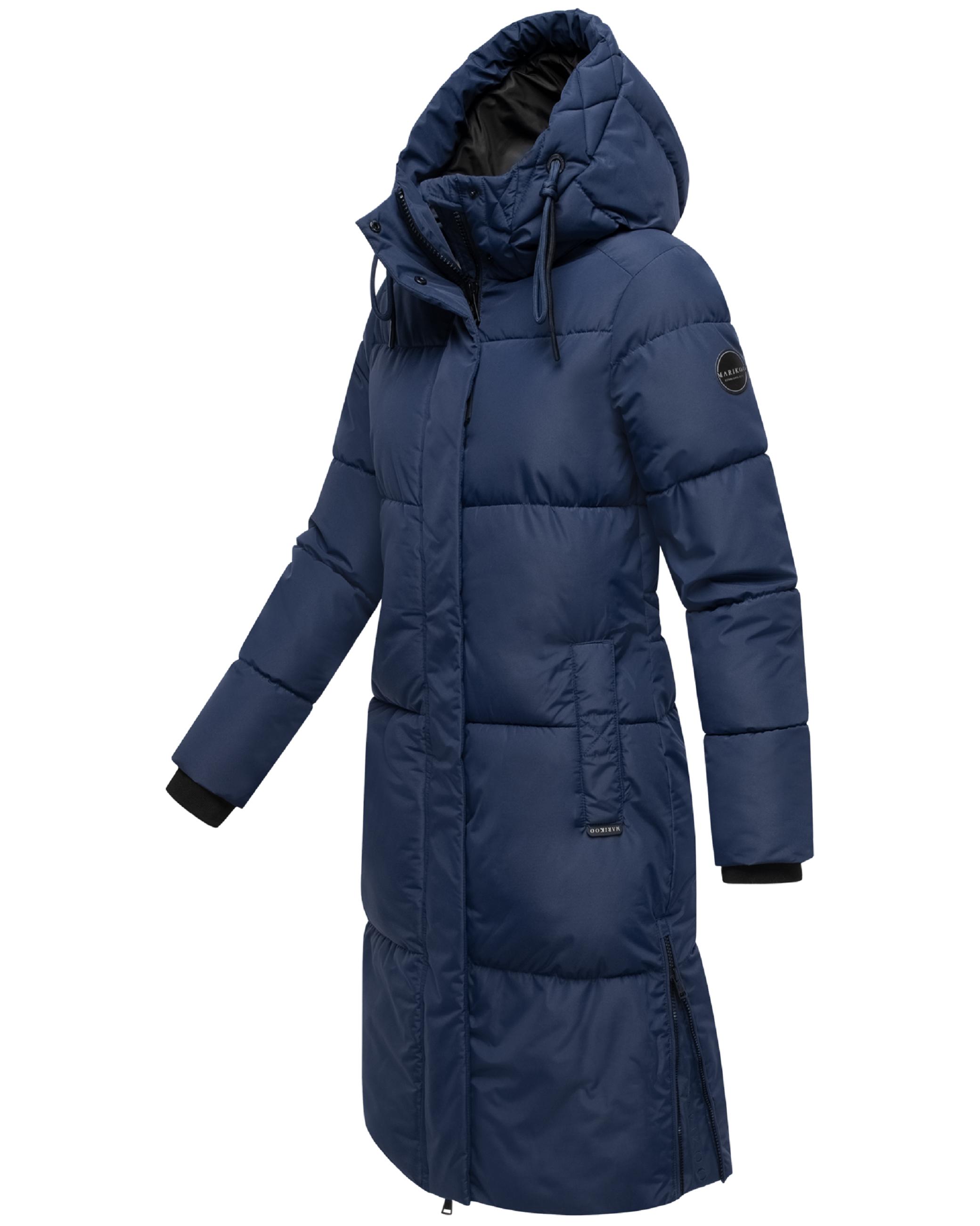 Winter Steppmantel mit Kapuze "Michikoo XVI" Navy