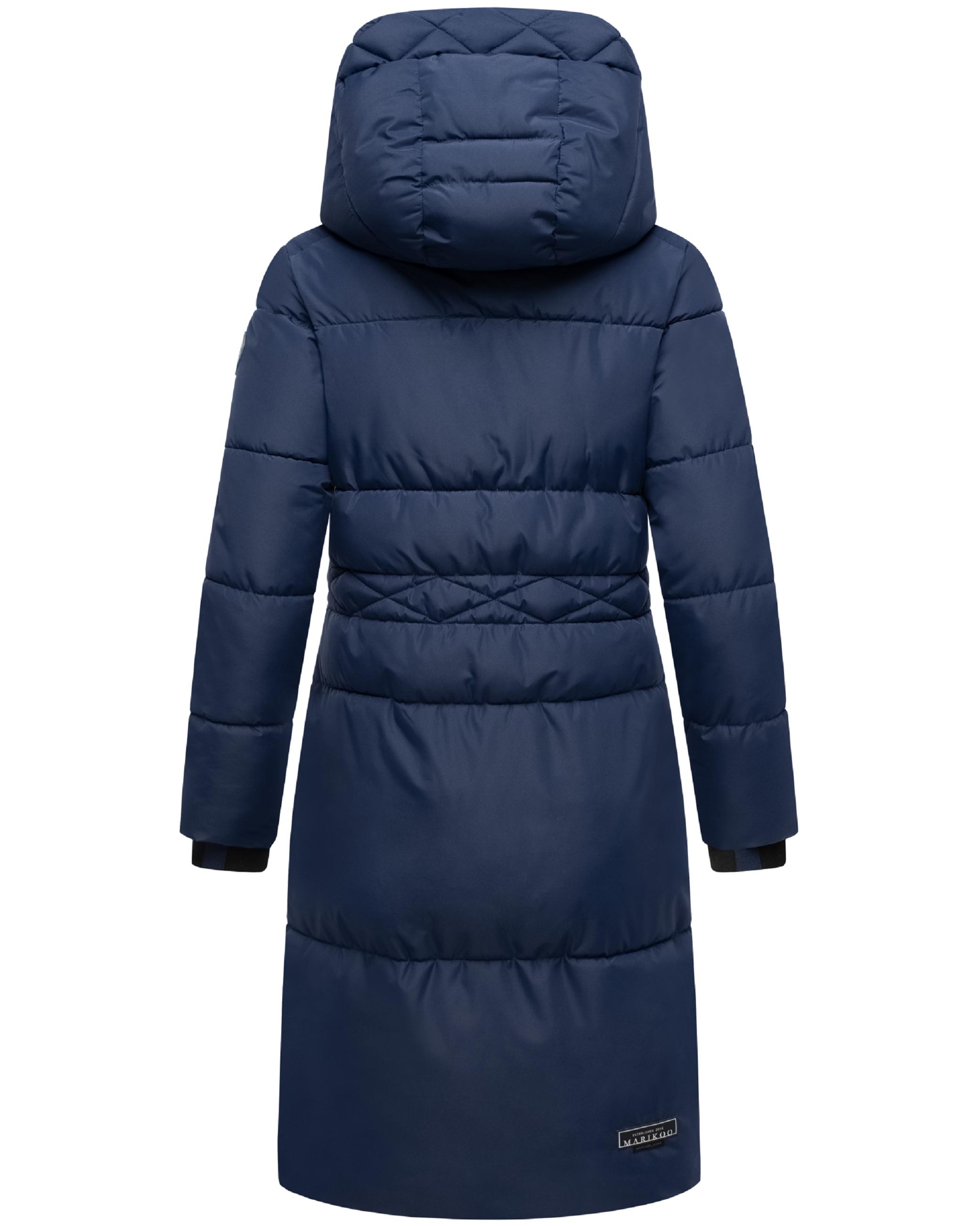 Winter Steppmantel mit Kapuze "Michikoo XVI" Navy