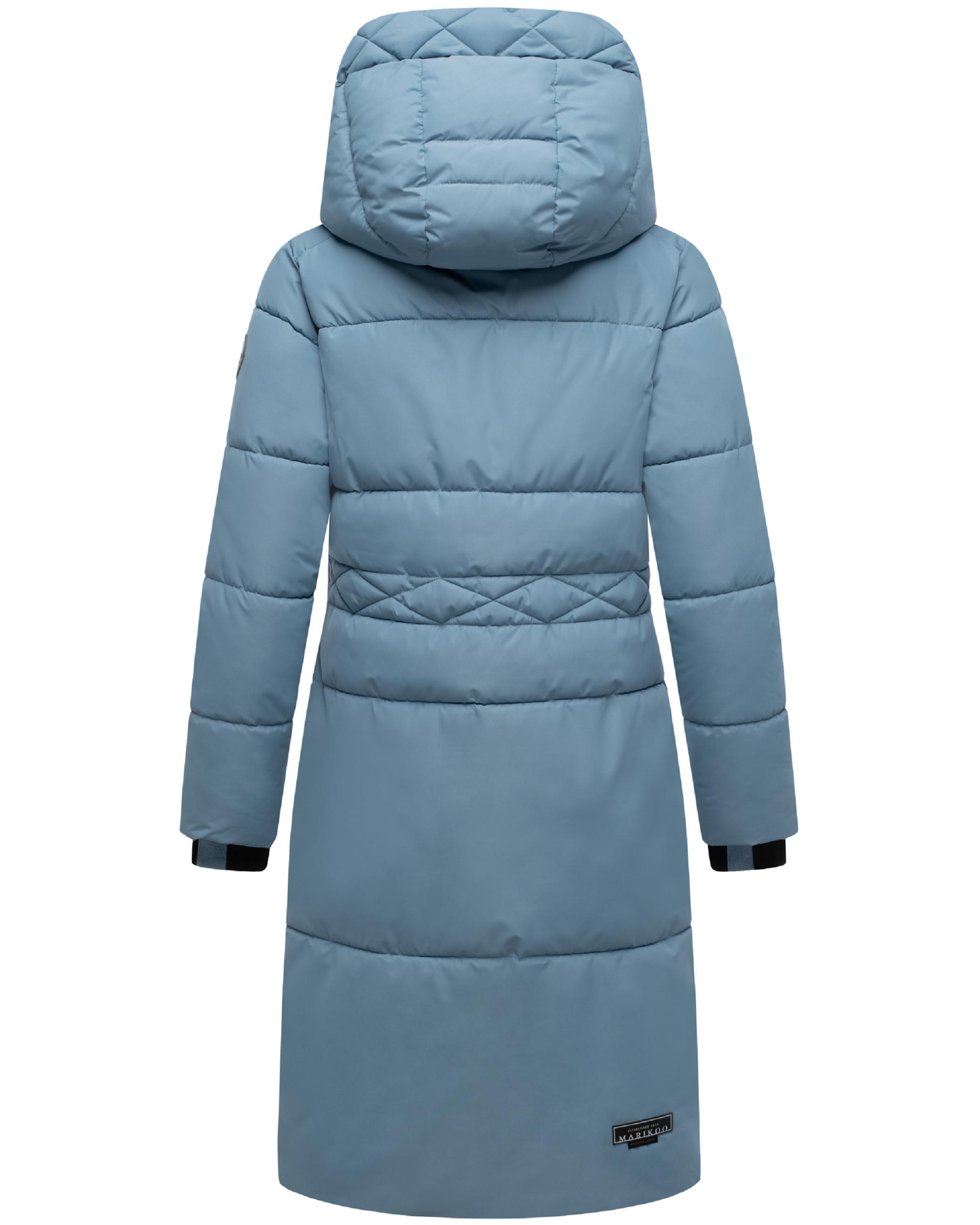 Winter Steppmantel mit Kapuze "Michikoo XVI" Powder Blue