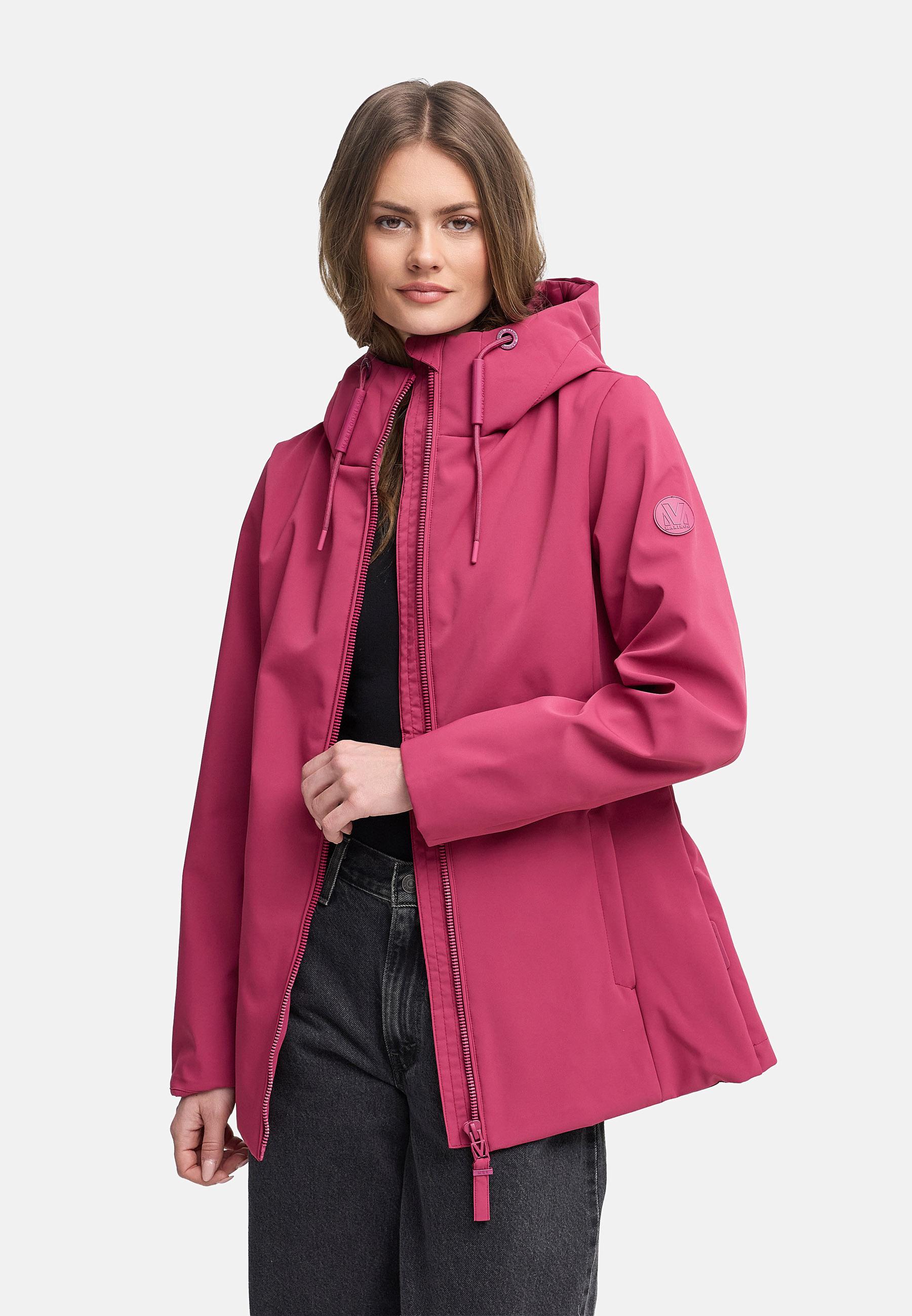 Wasserdichte Übergangsjacke mit Kapuze "Minaa 16" Berry Wine