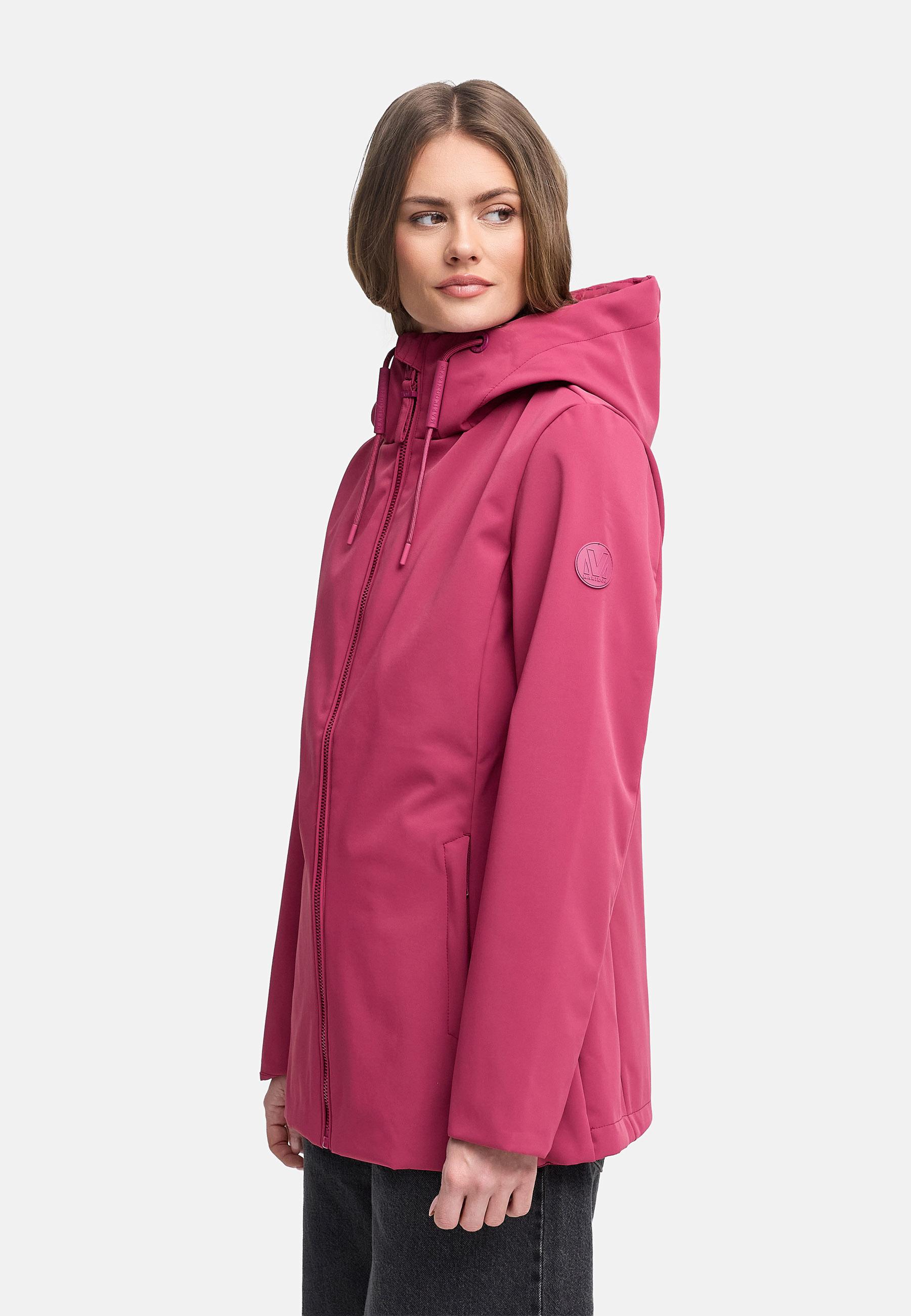 Wasserdichte Übergangsjacke mit Kapuze "Minaa 16" Berry Wine