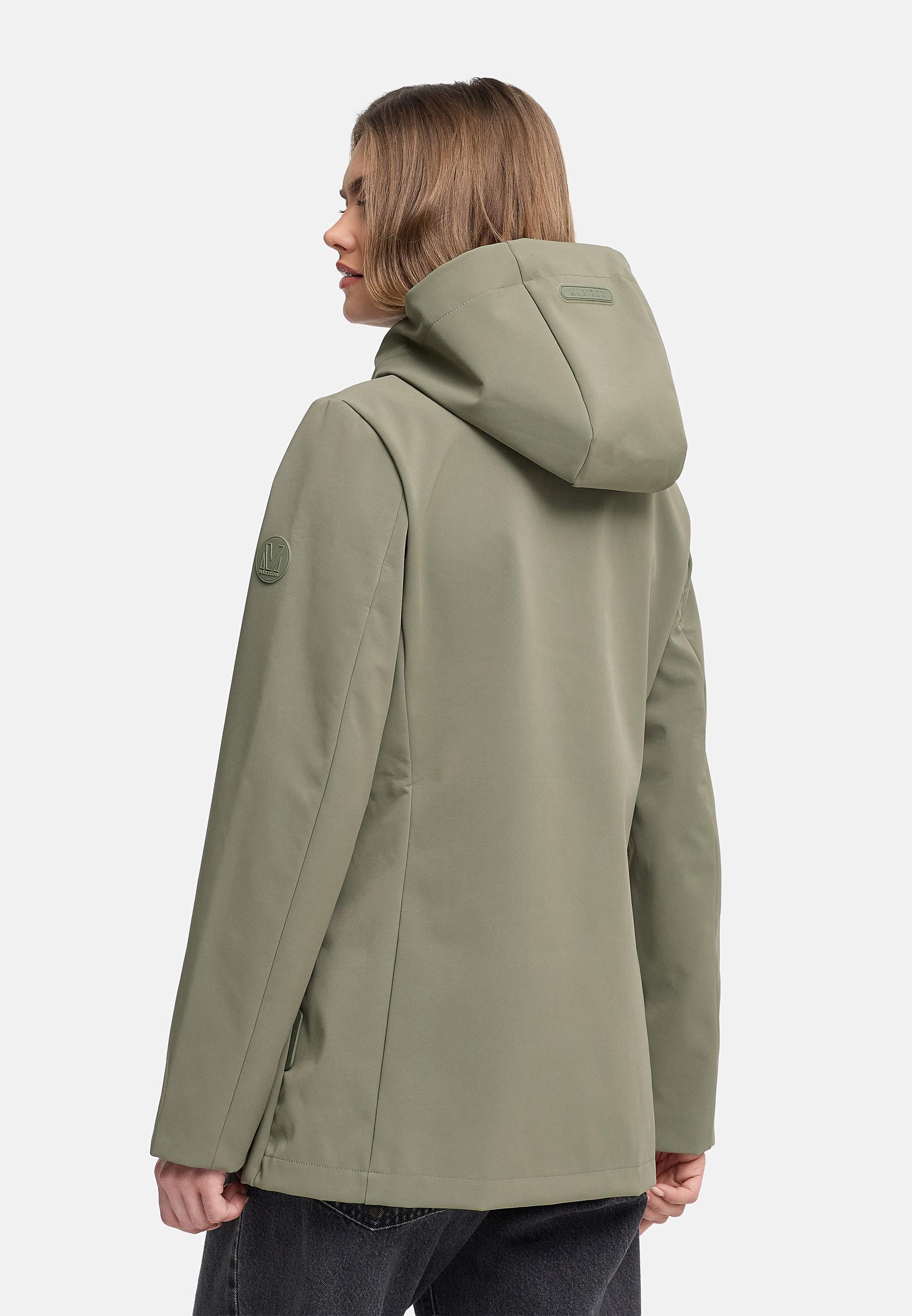 Wasserdichte Übergangsjacke mit Kapuze "Minaa 16" Dusty Olive
