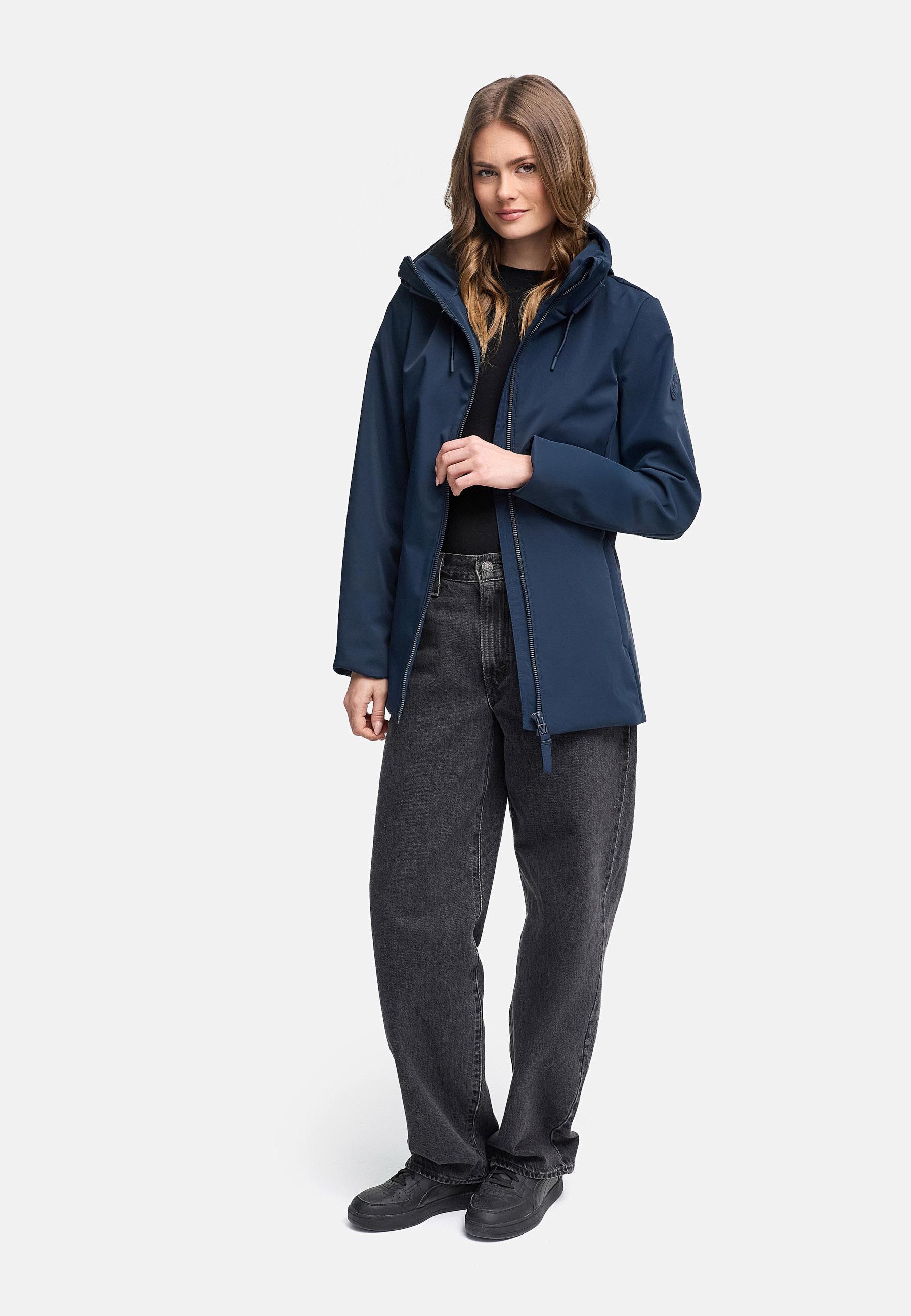Wasserdichte Übergangsjacke mit Kapuze "Minaa 16" Navy