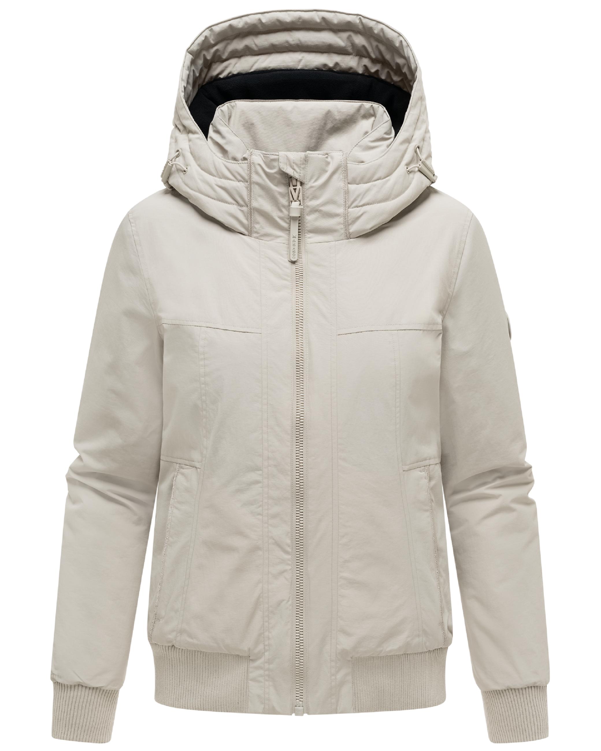 Winterjacke mit Rippstrick-Details "Mooni 16" Bone