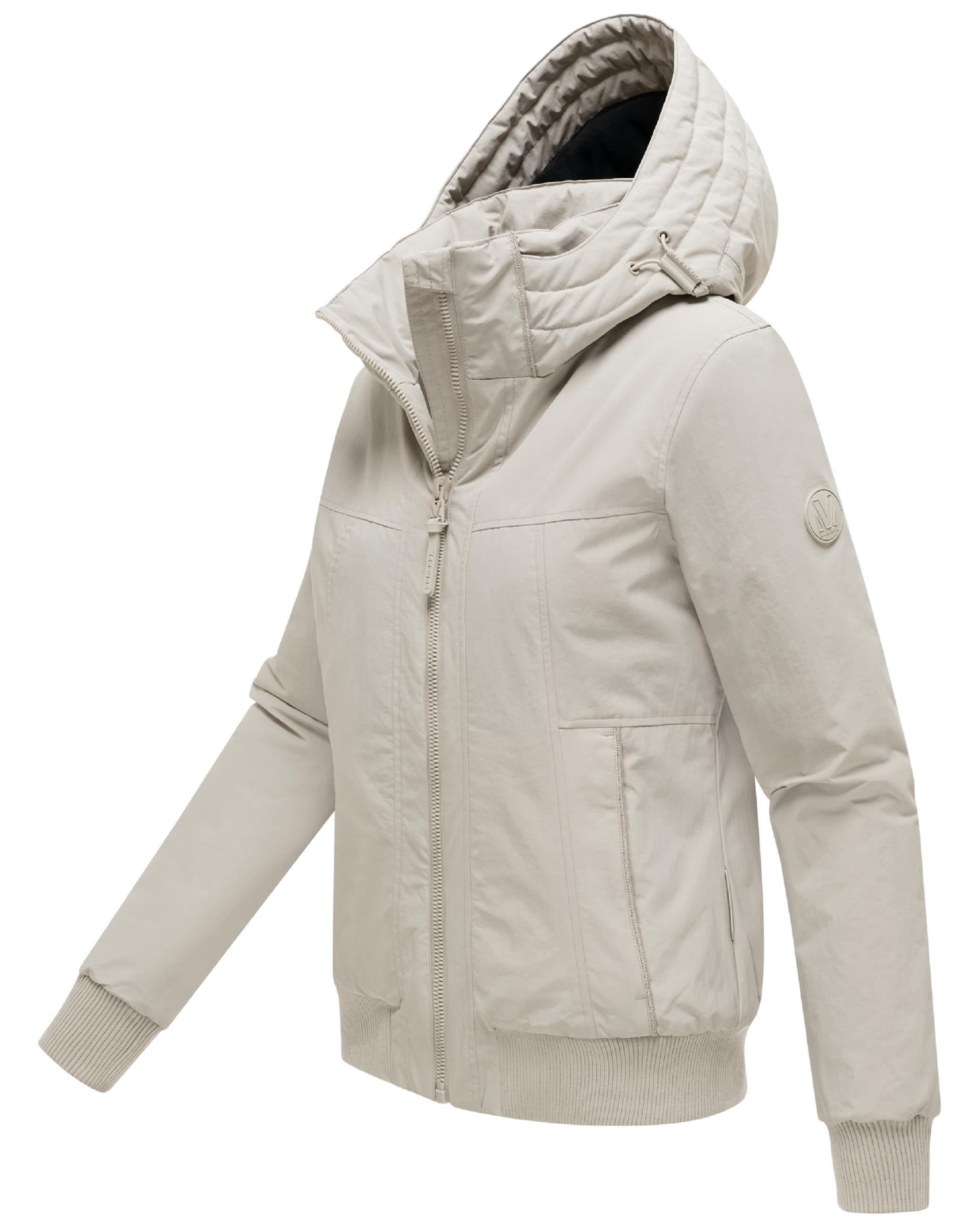 Winterjacke mit Rippstrick-Details "Mooni 16" Bone