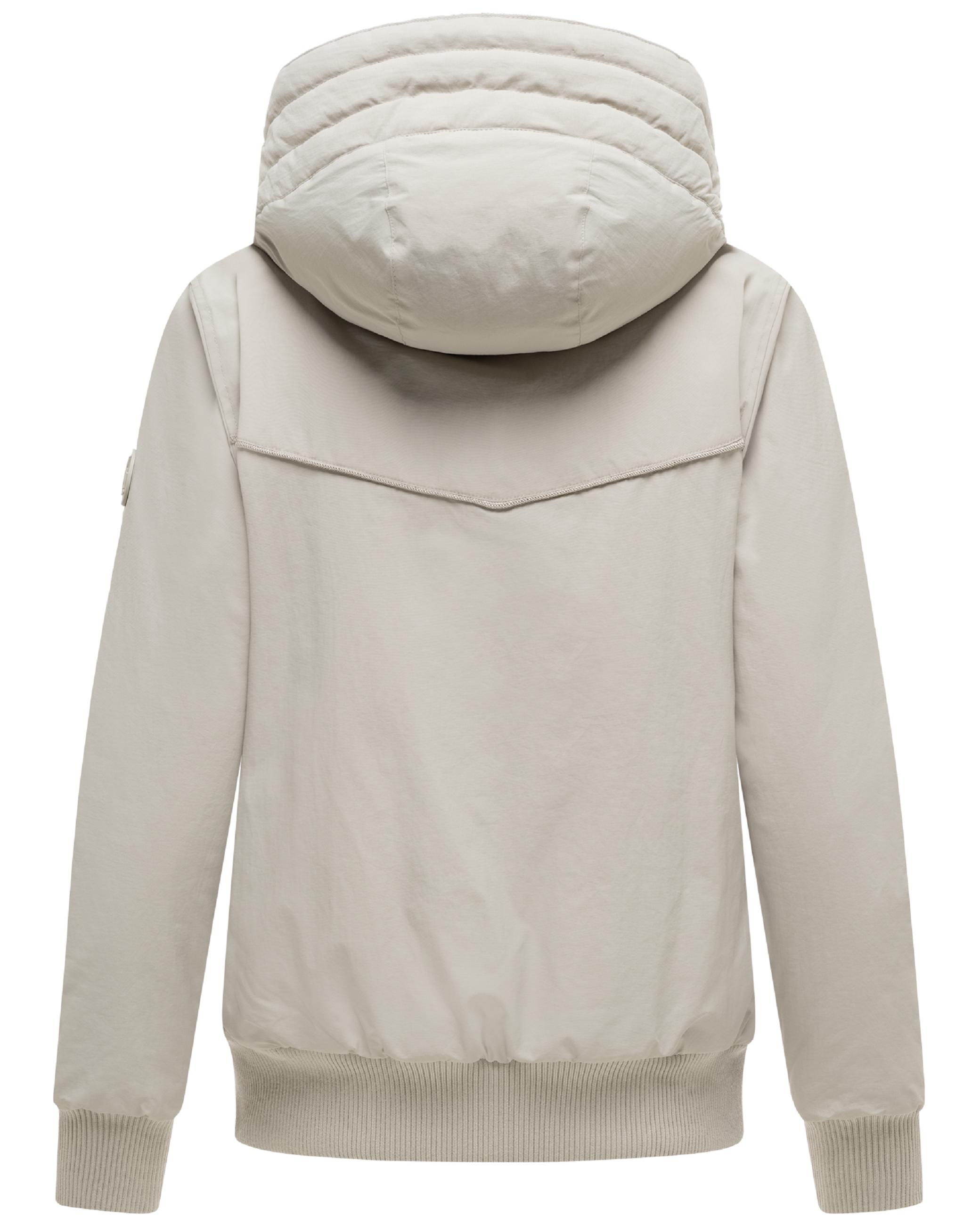 Winterjacke mit Rippstrick-Details "Mooni 16" Bone