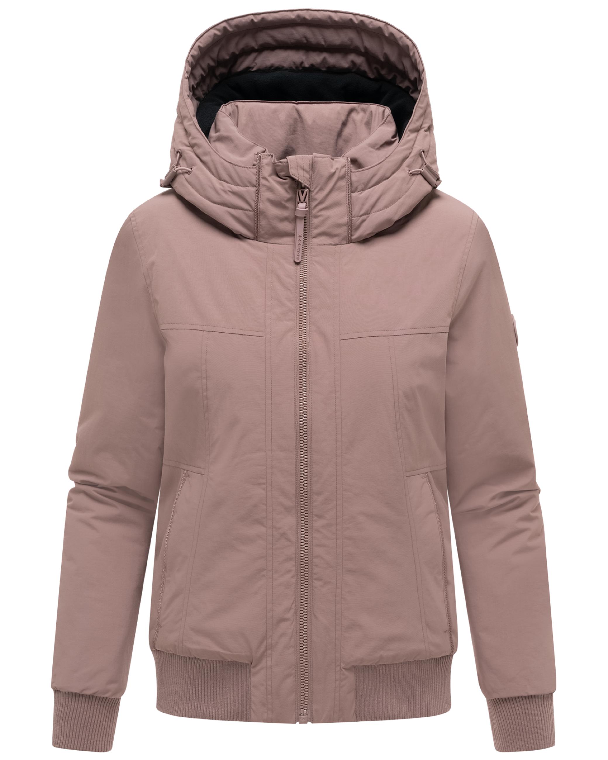 Winterjacke mit Rippstrick-Details "Mooni 16" Mauve